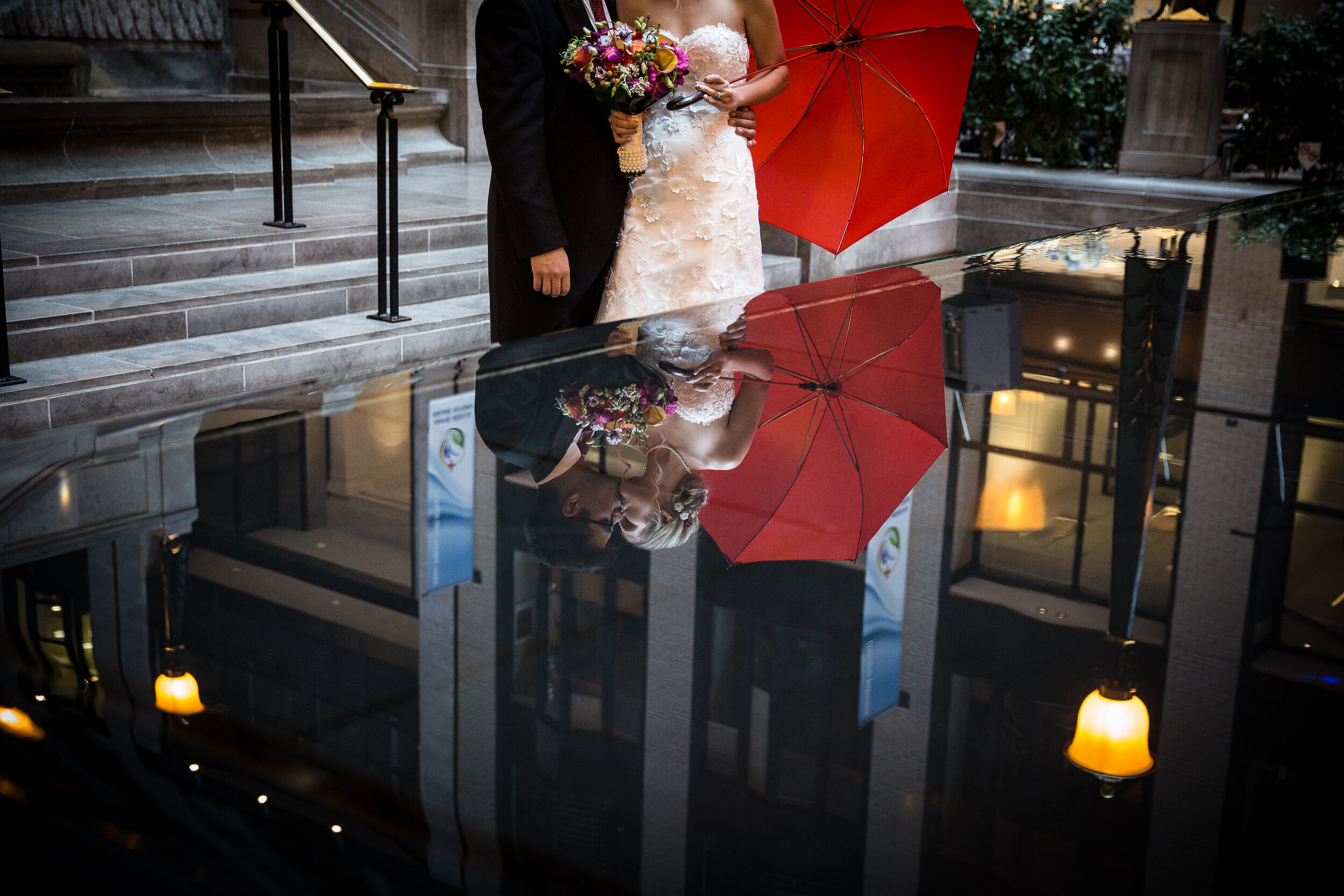World Trade Centre Montreal wedding portraits