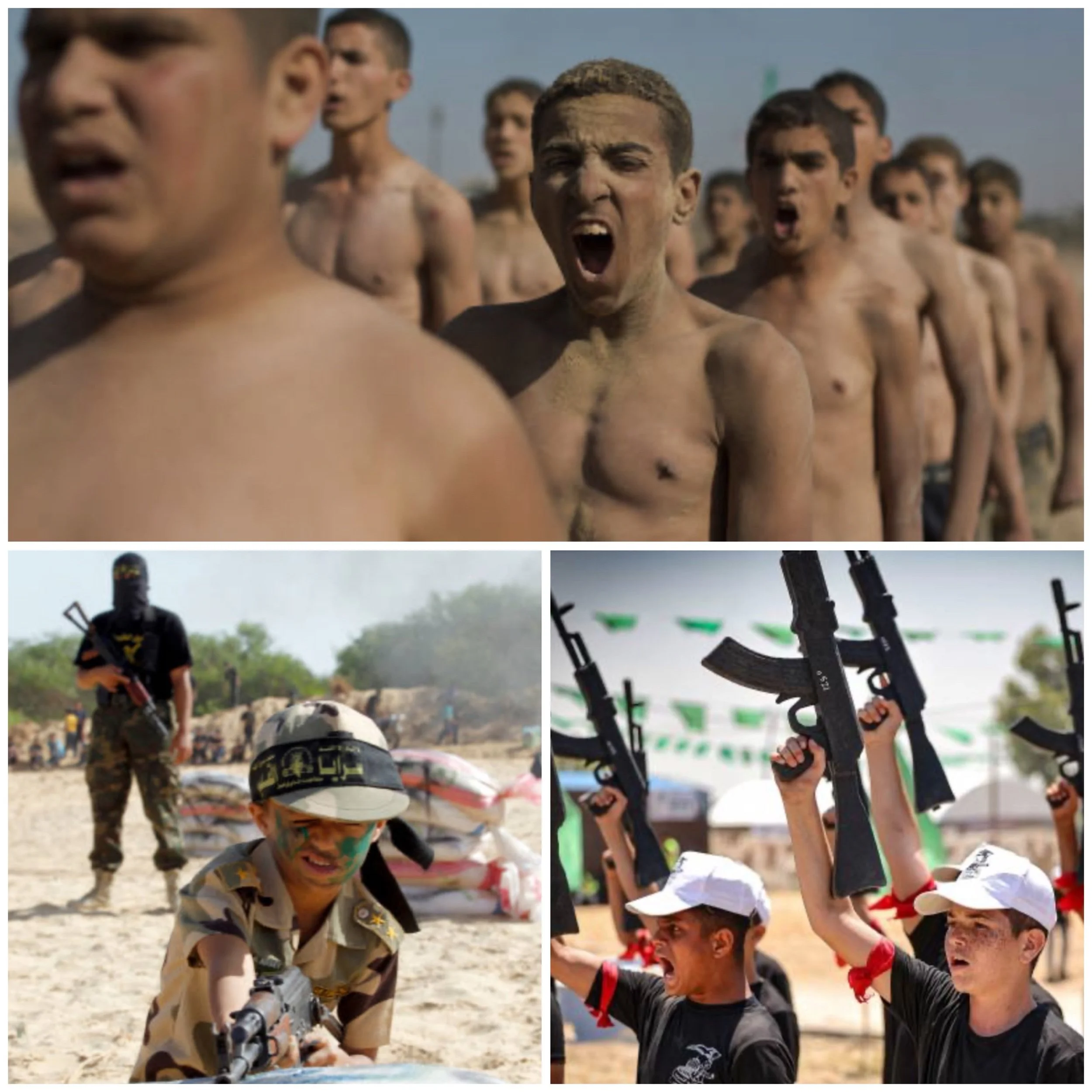 How does Hama use children for  their military strategy