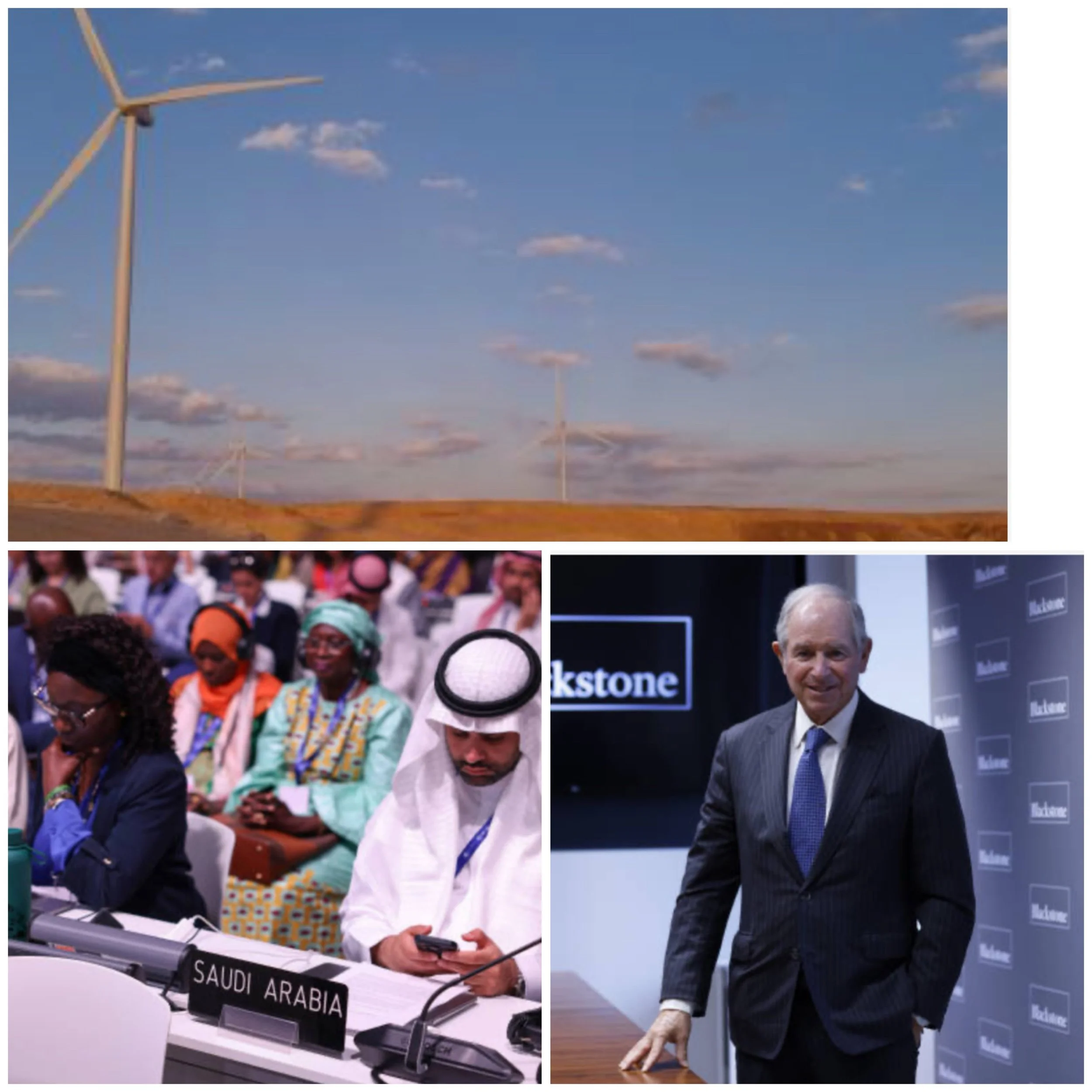 What role will BlackRock play in developing Saudi Arabia's renewable energy projects