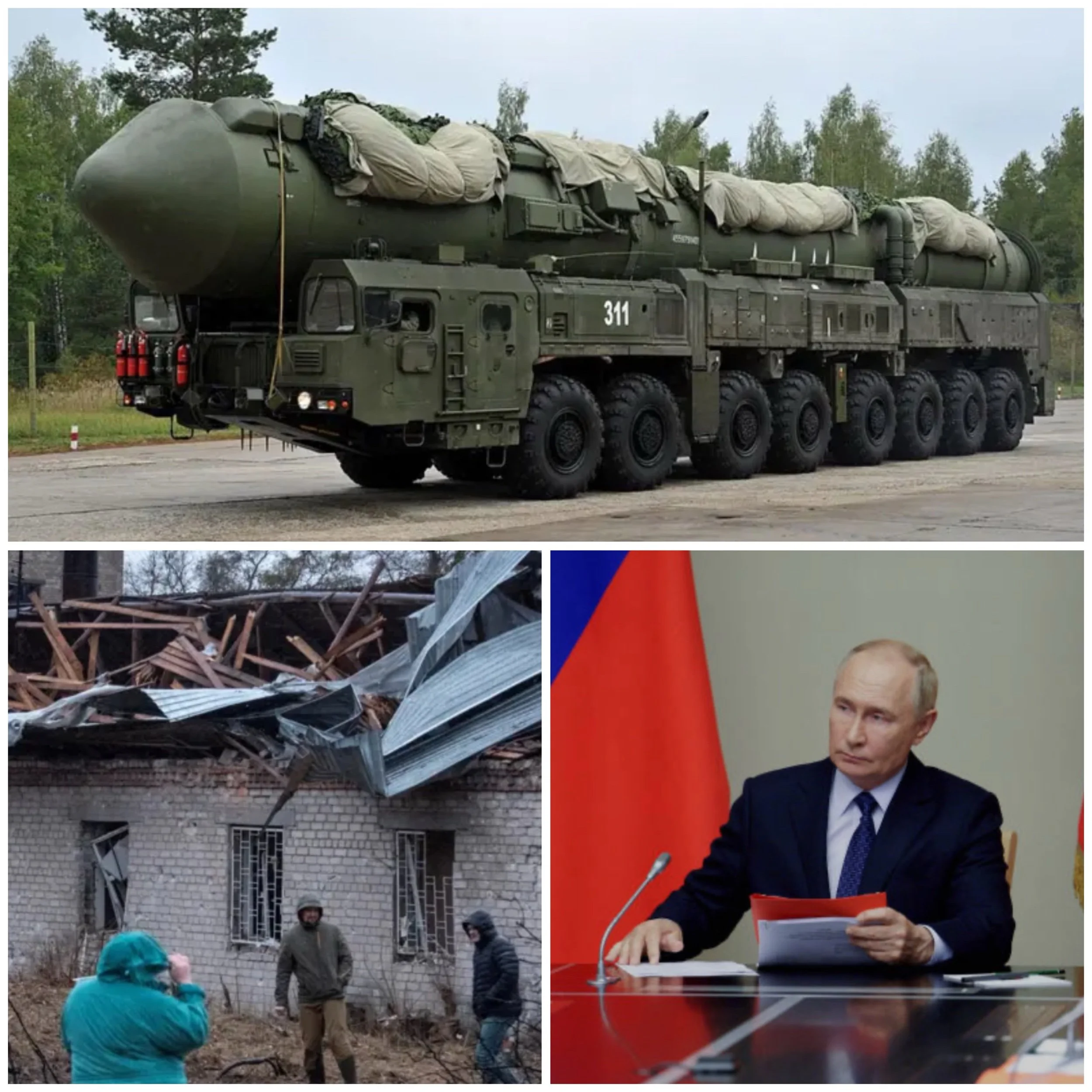 What was Russia intent behind firing intermediate range ballistic missle at Ukraine