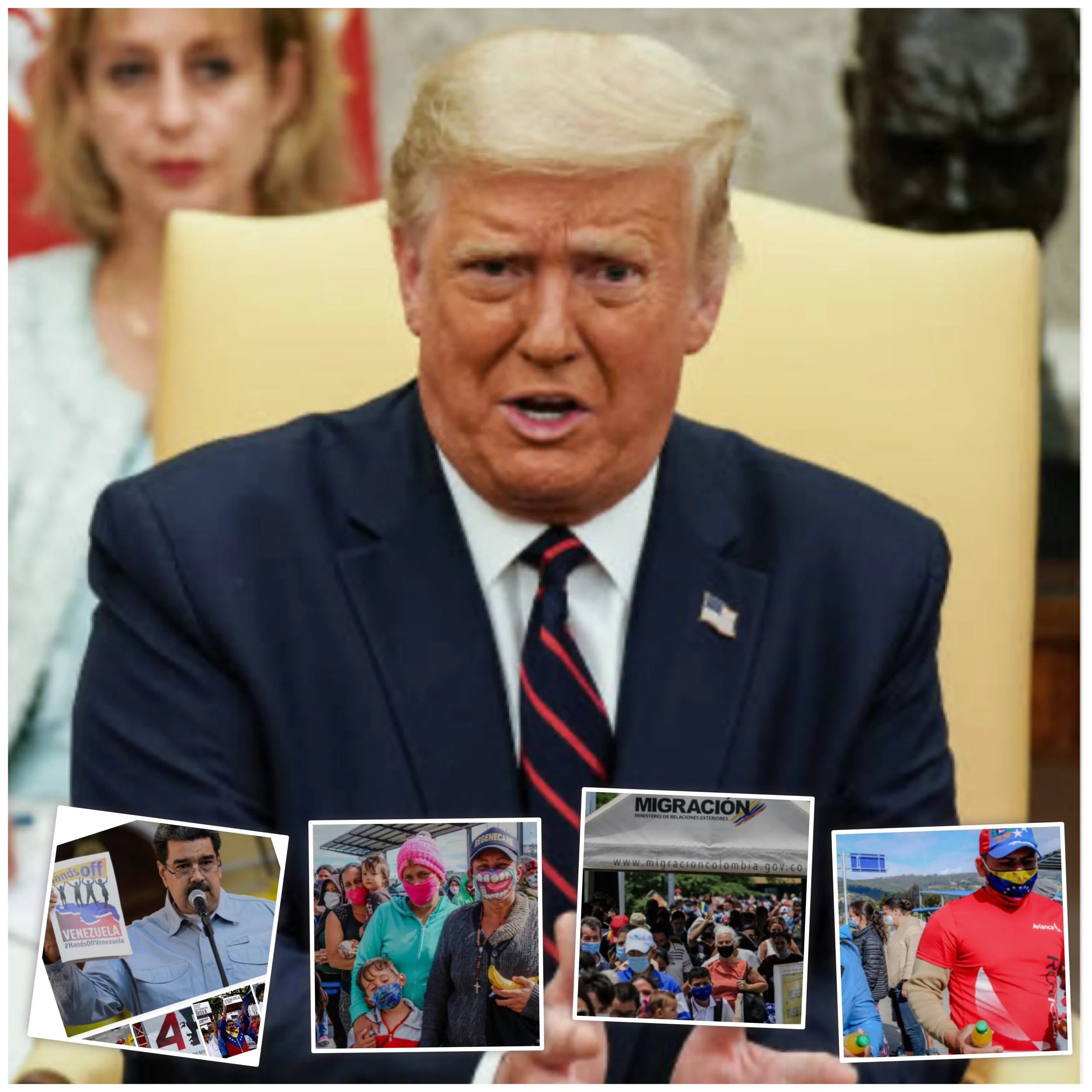 How can Trump balance economic sanctions with humanitarian aid to Venezuela