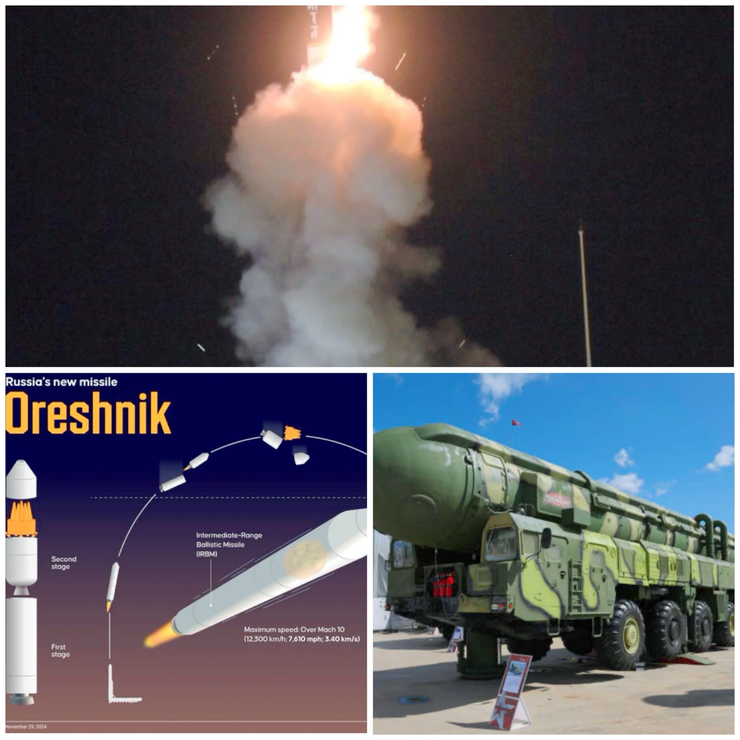 How does the Oreshnik compare to other hypersonic missiles globally