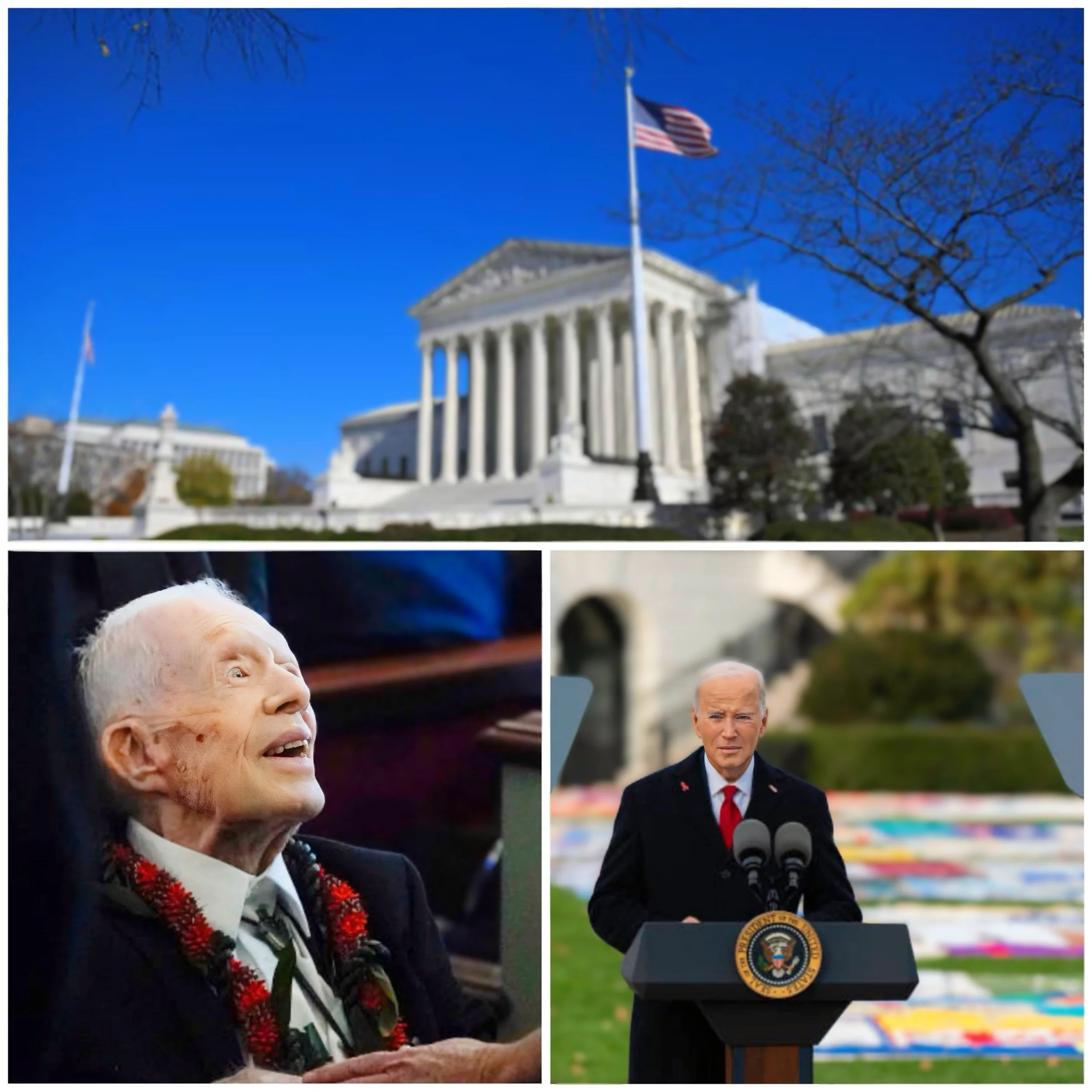 What are key notable similarities and differences between President Jimmy Carter and Joe Biden foreign policy 