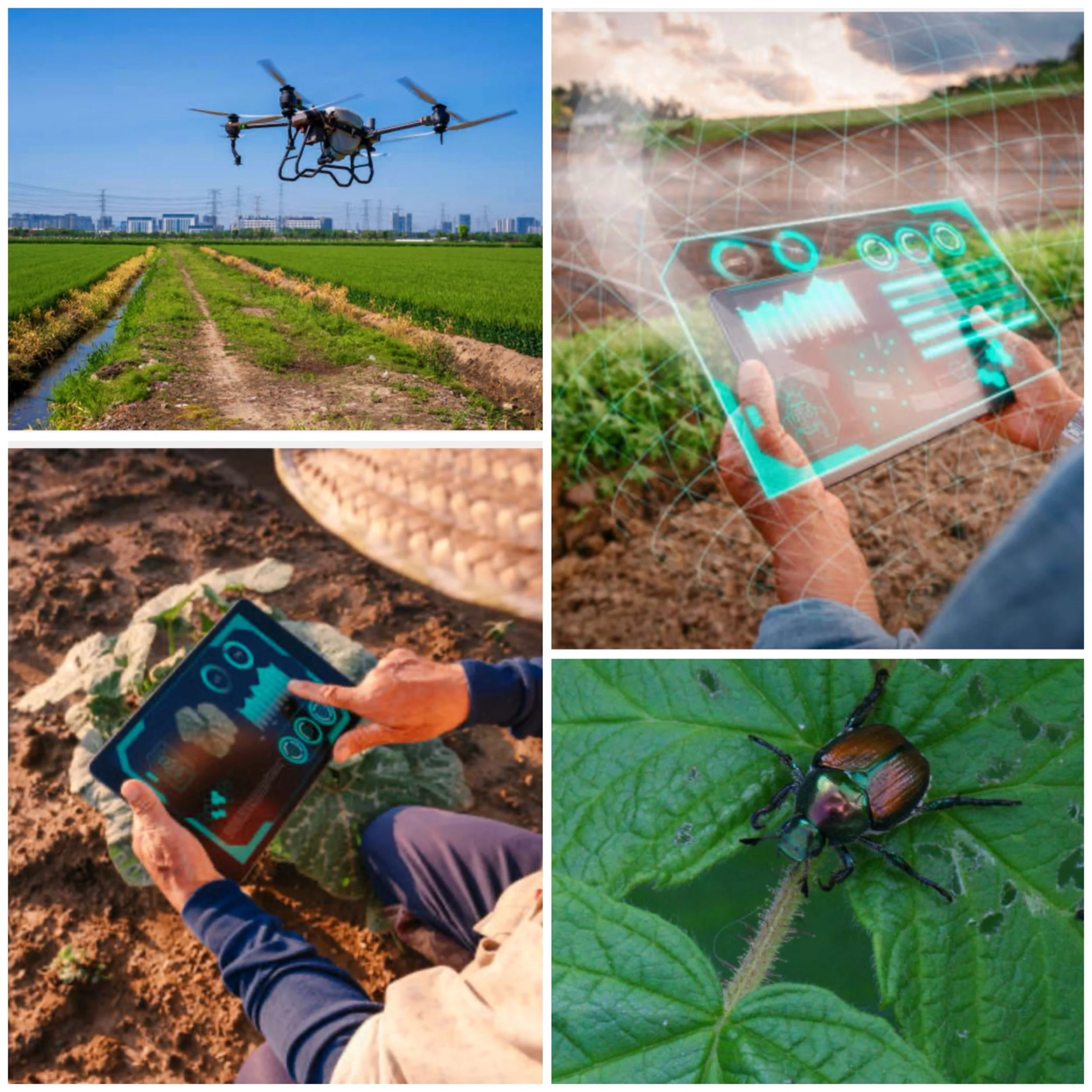 How does AI contribute to soil conservation in organic farming