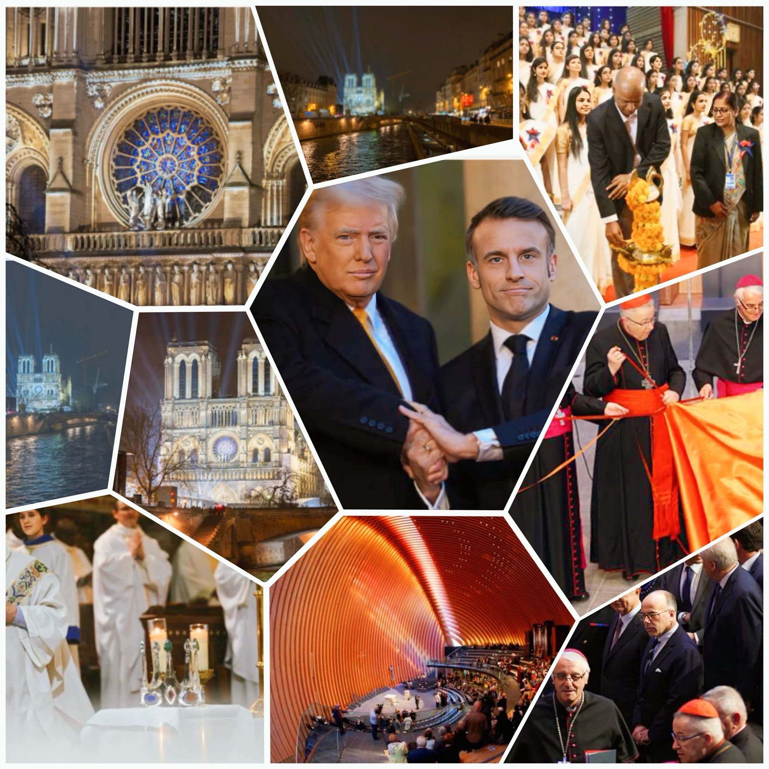 How did the international dignitaries react to the reopening