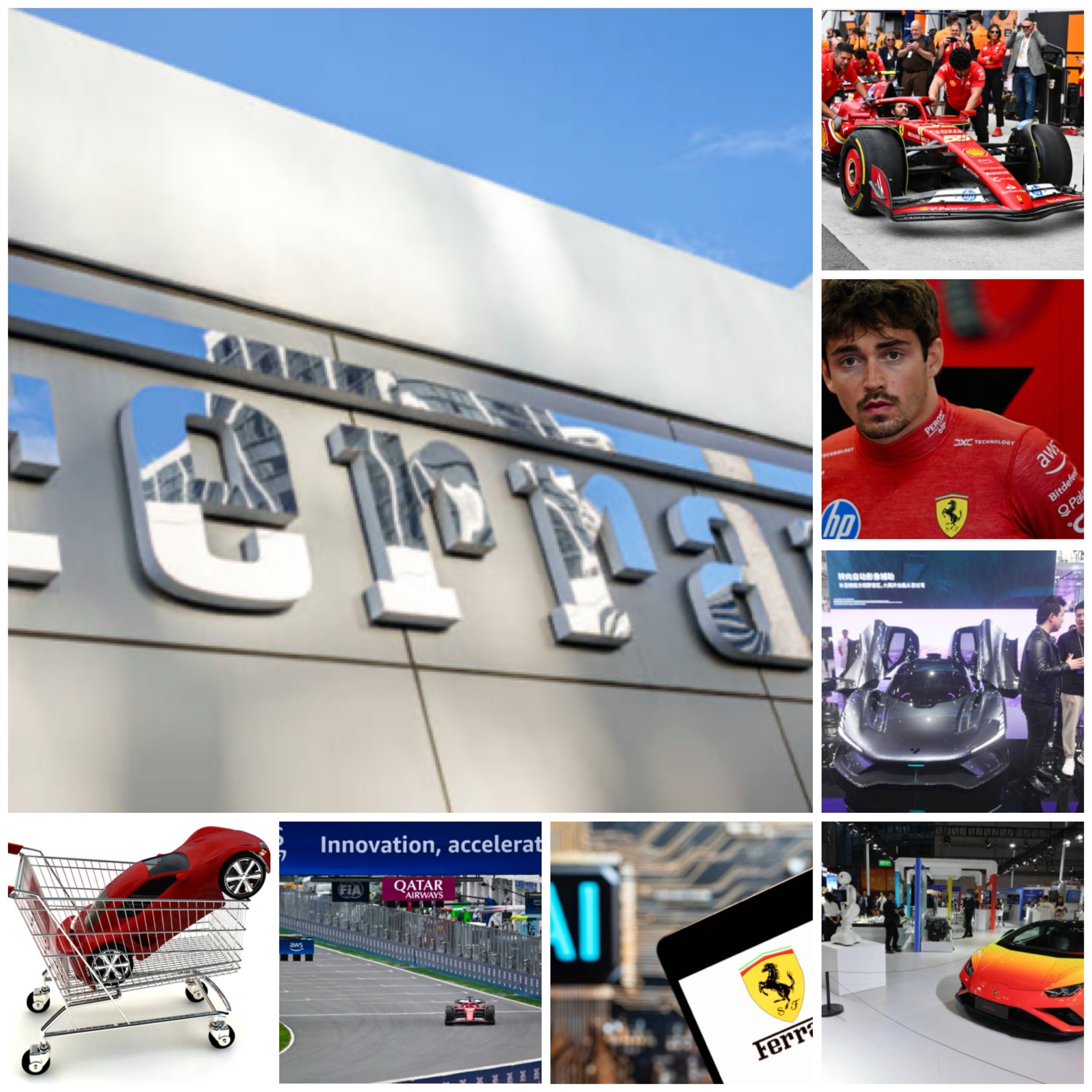 In what field does Ferrari use AI the most from innovation to after sales service? 