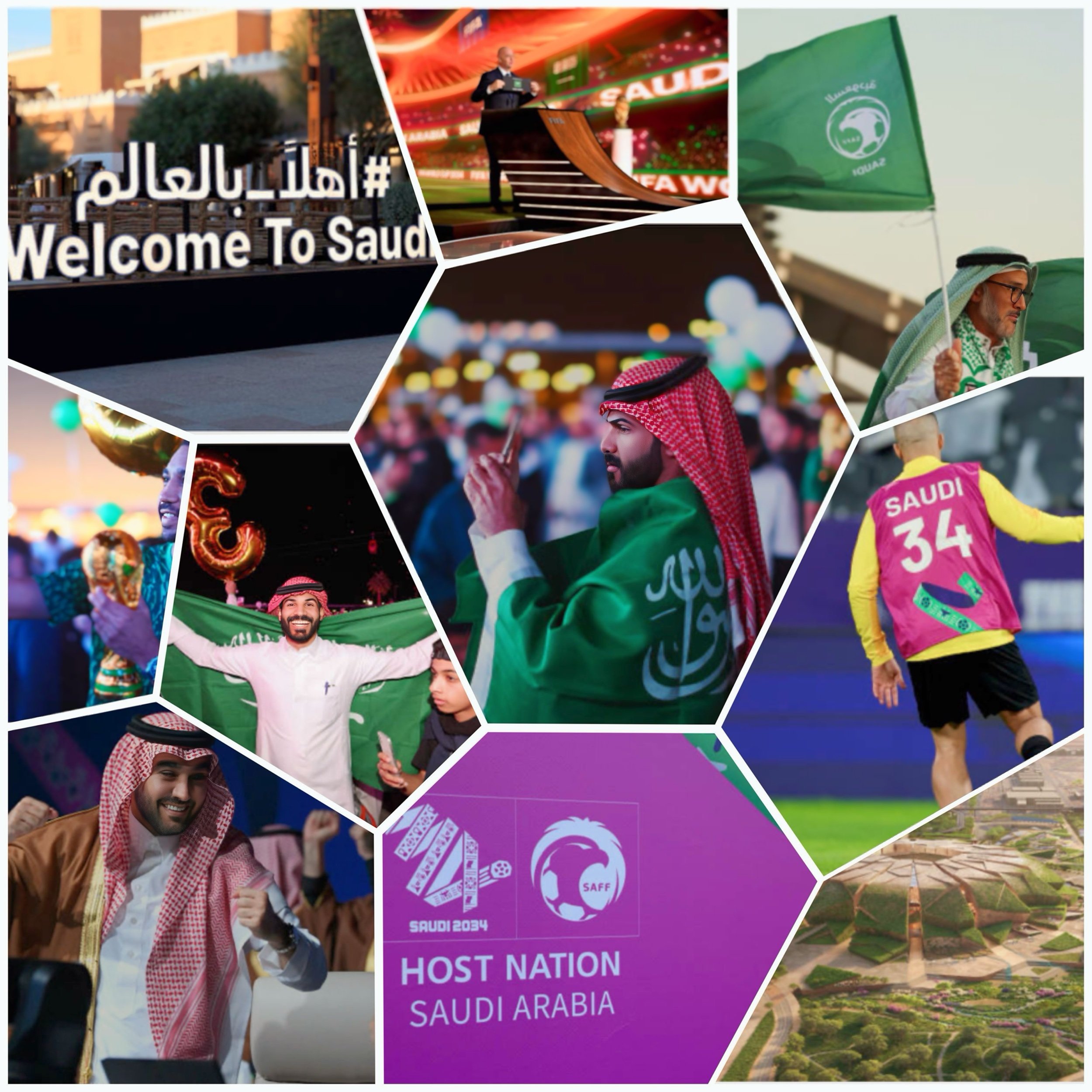 How will Saudi Vision 2030 and FIFA World Cup 2034 impact its human rights image? 