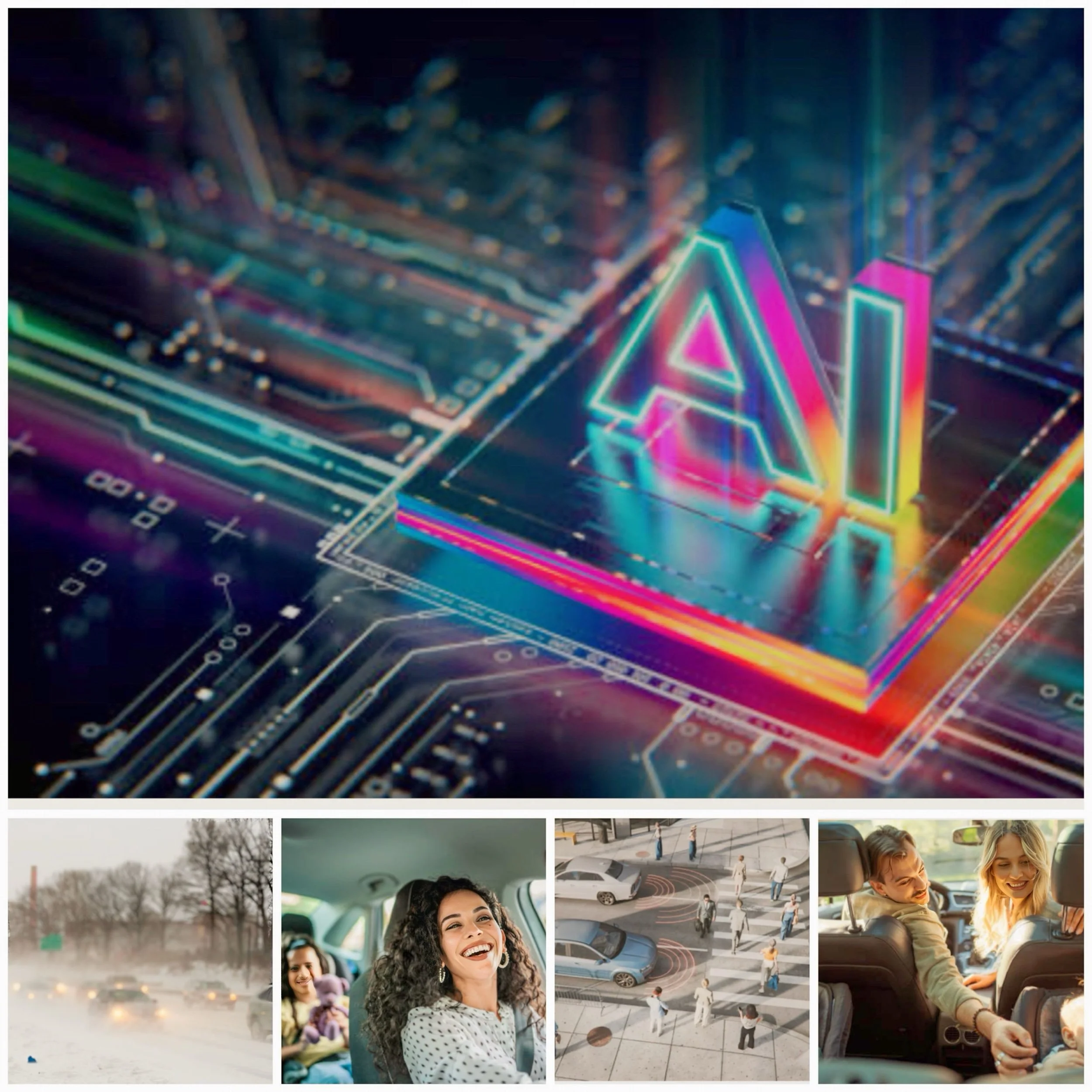 What does a AI powered automobile makes driving safe