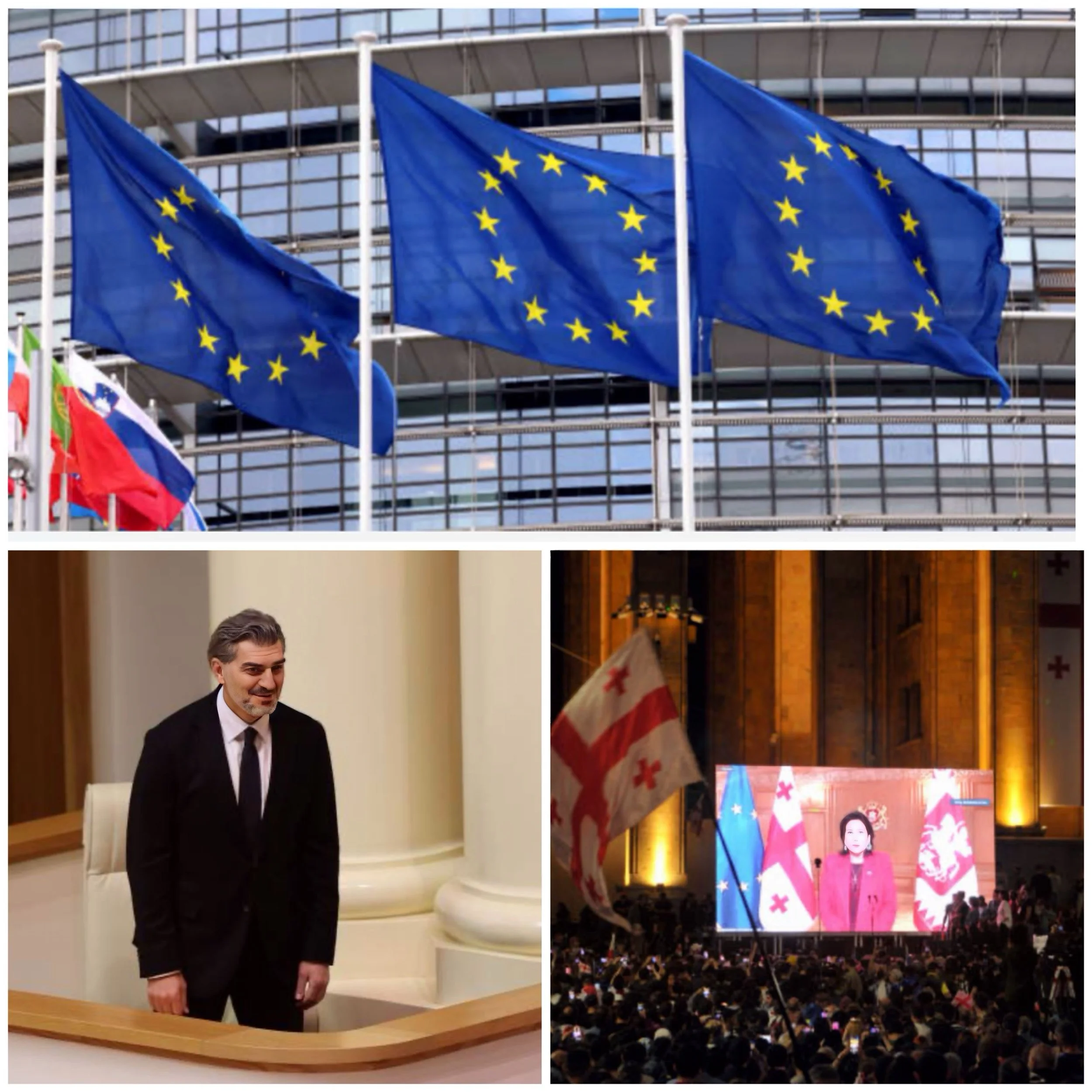 Who is President elect in Georgia after new elections 