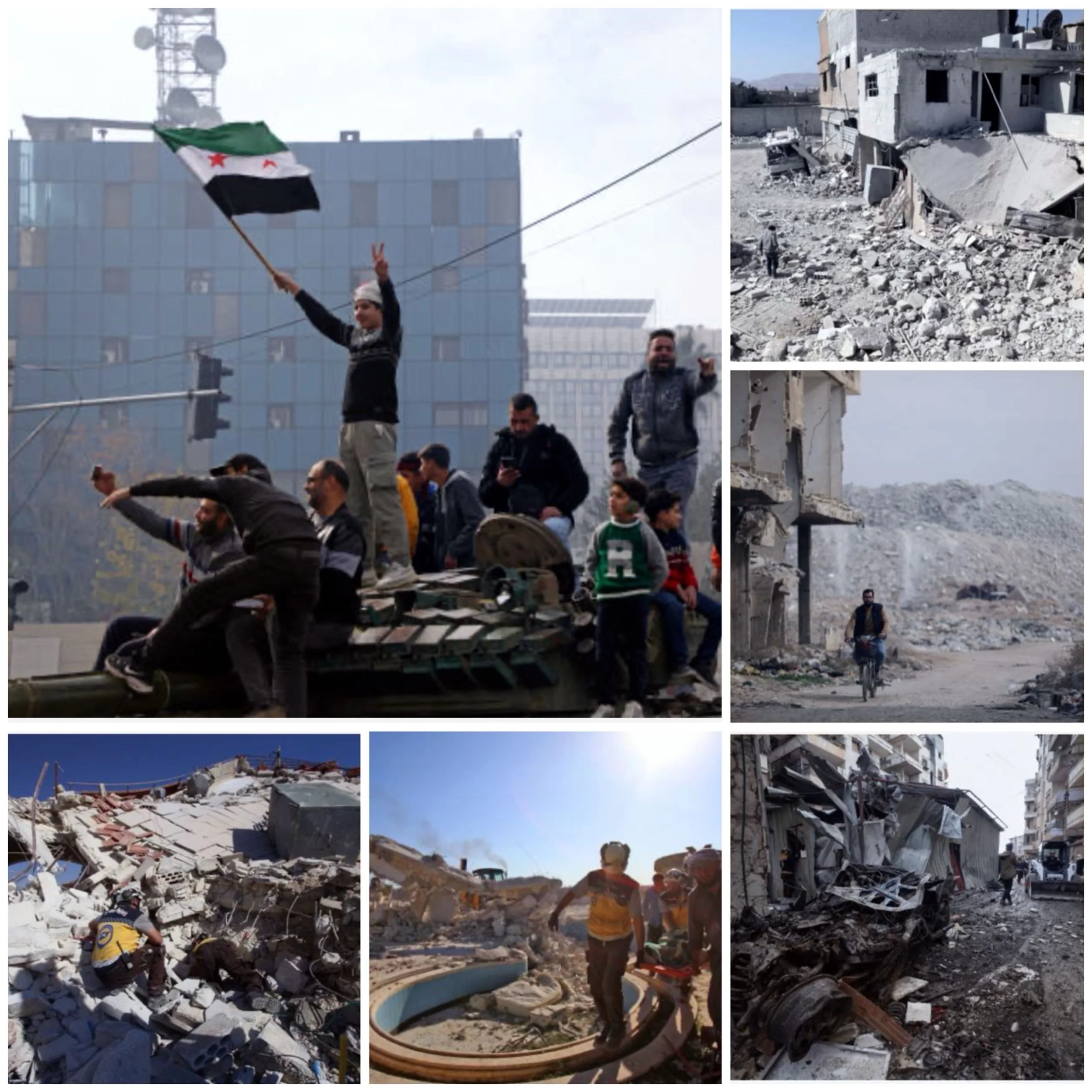 What are the main challenges faced by Syrians returning to their destroyed neighborhoods