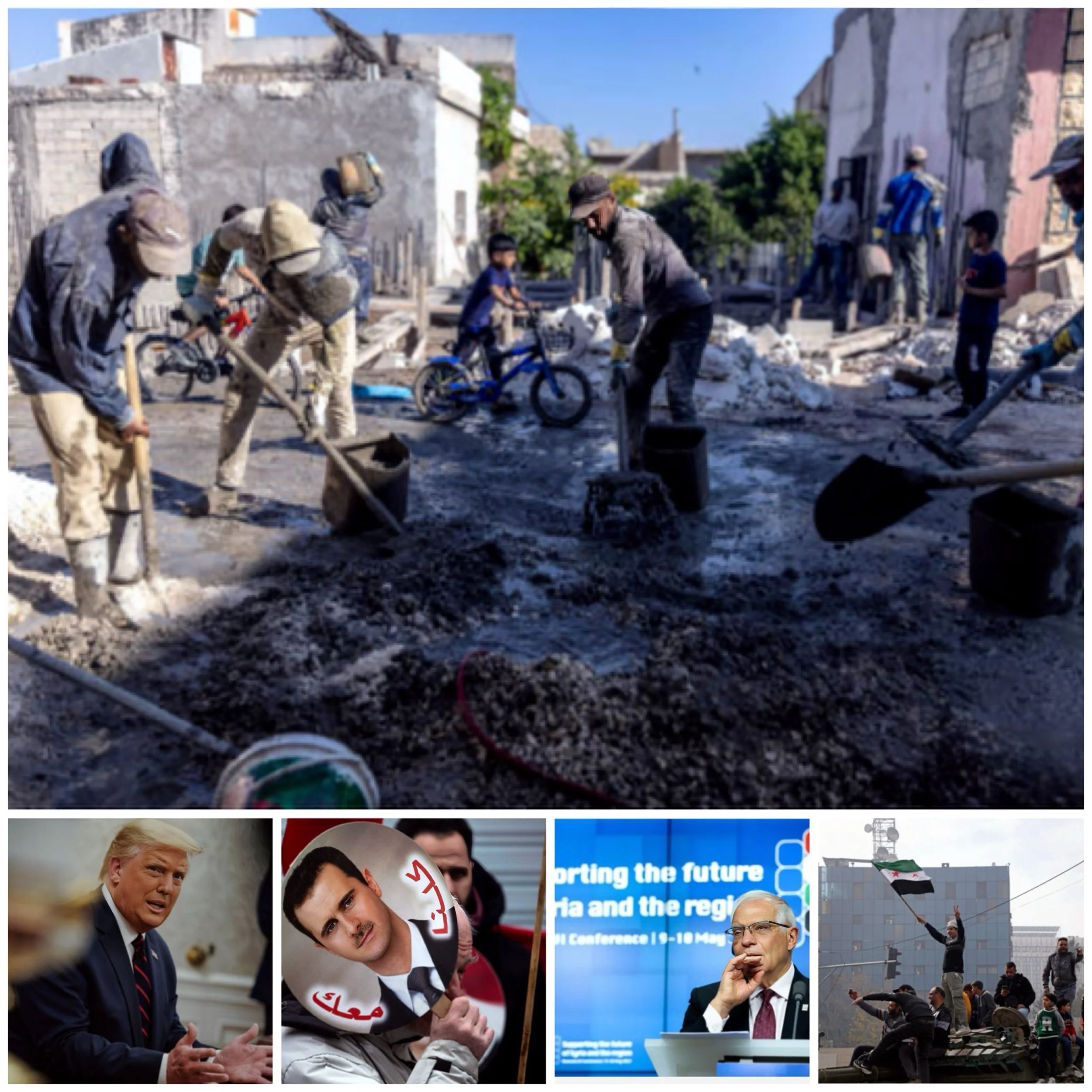 How can international sanctions be lifted to support Syria's economic recovery