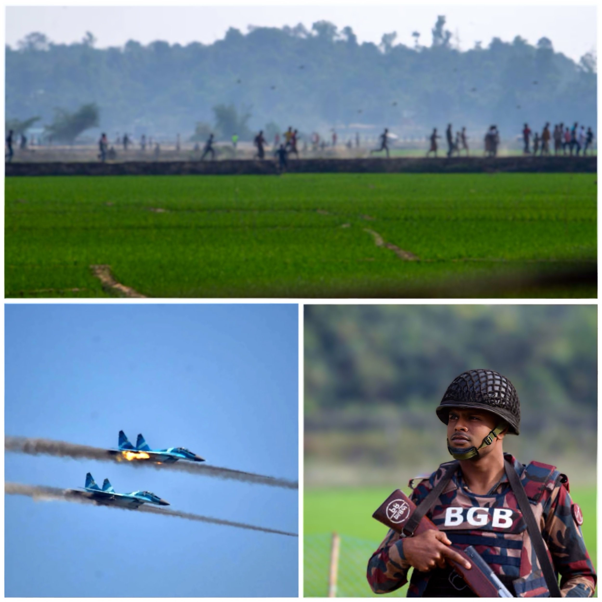 Why Bangladesh military aircraft are hovering near Myanmar and India? 