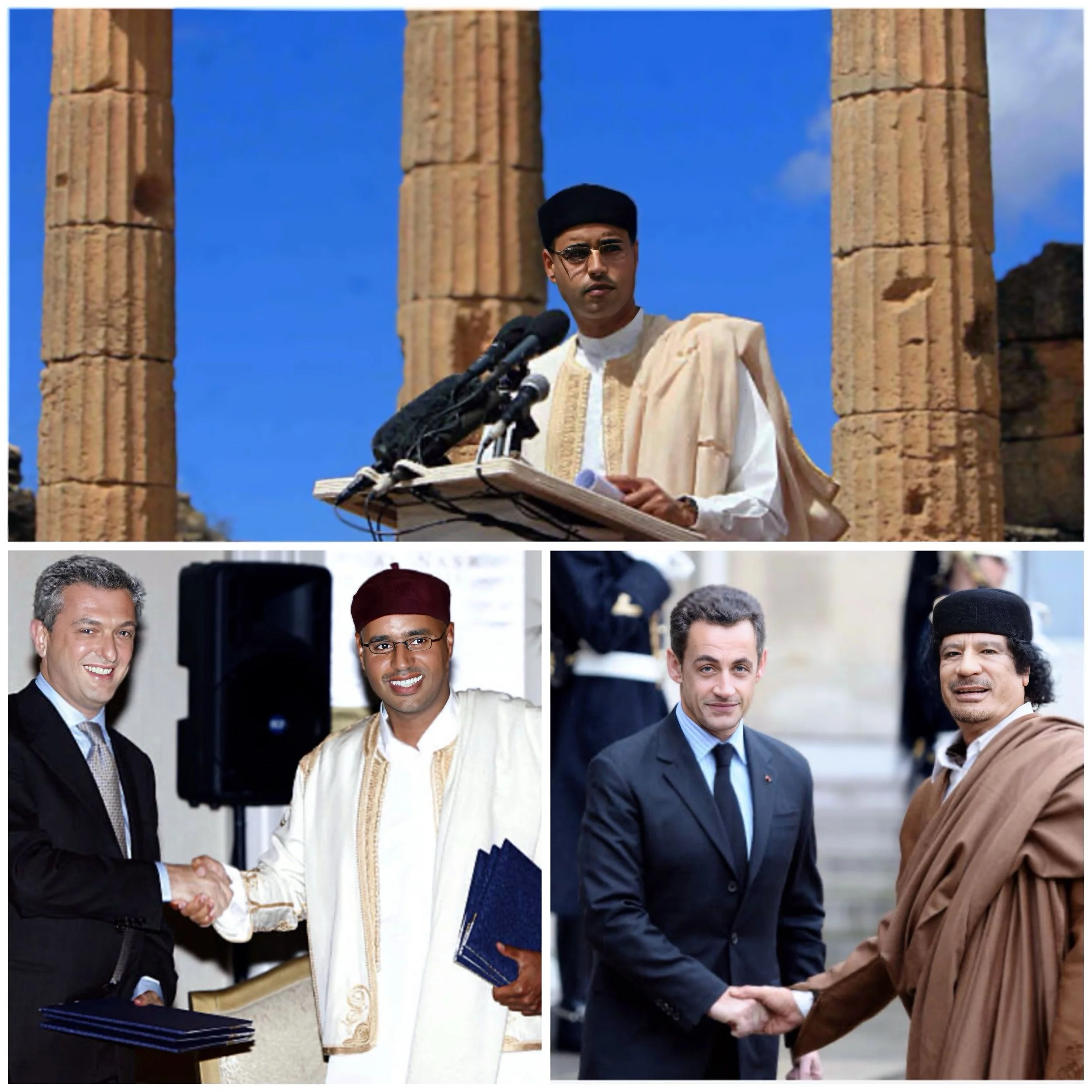 What are allegations on Nicolas Sarkozy for funds accepted from Gaddafi of Libya during elections 