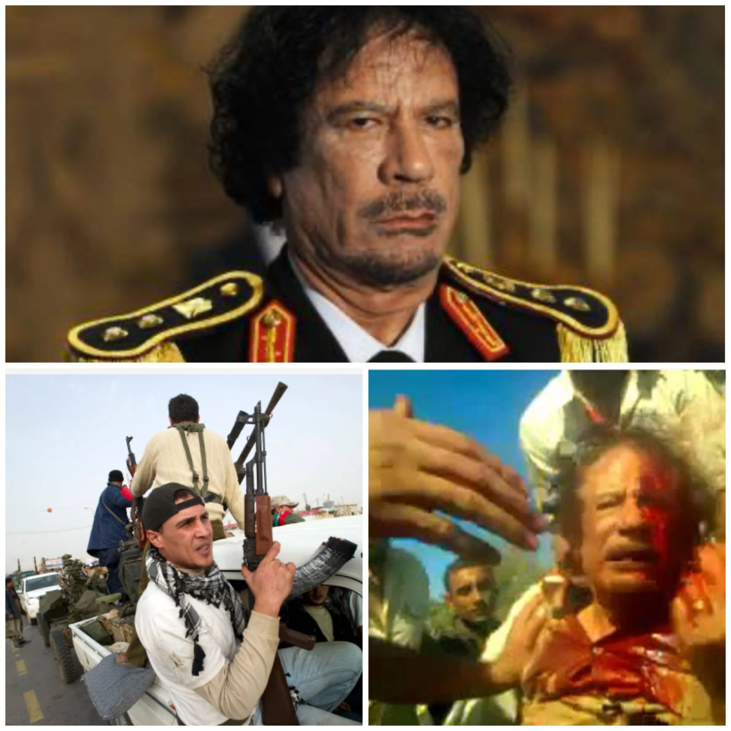 October 20, 2011 - Events last few days of Gaddafi killing by NATO