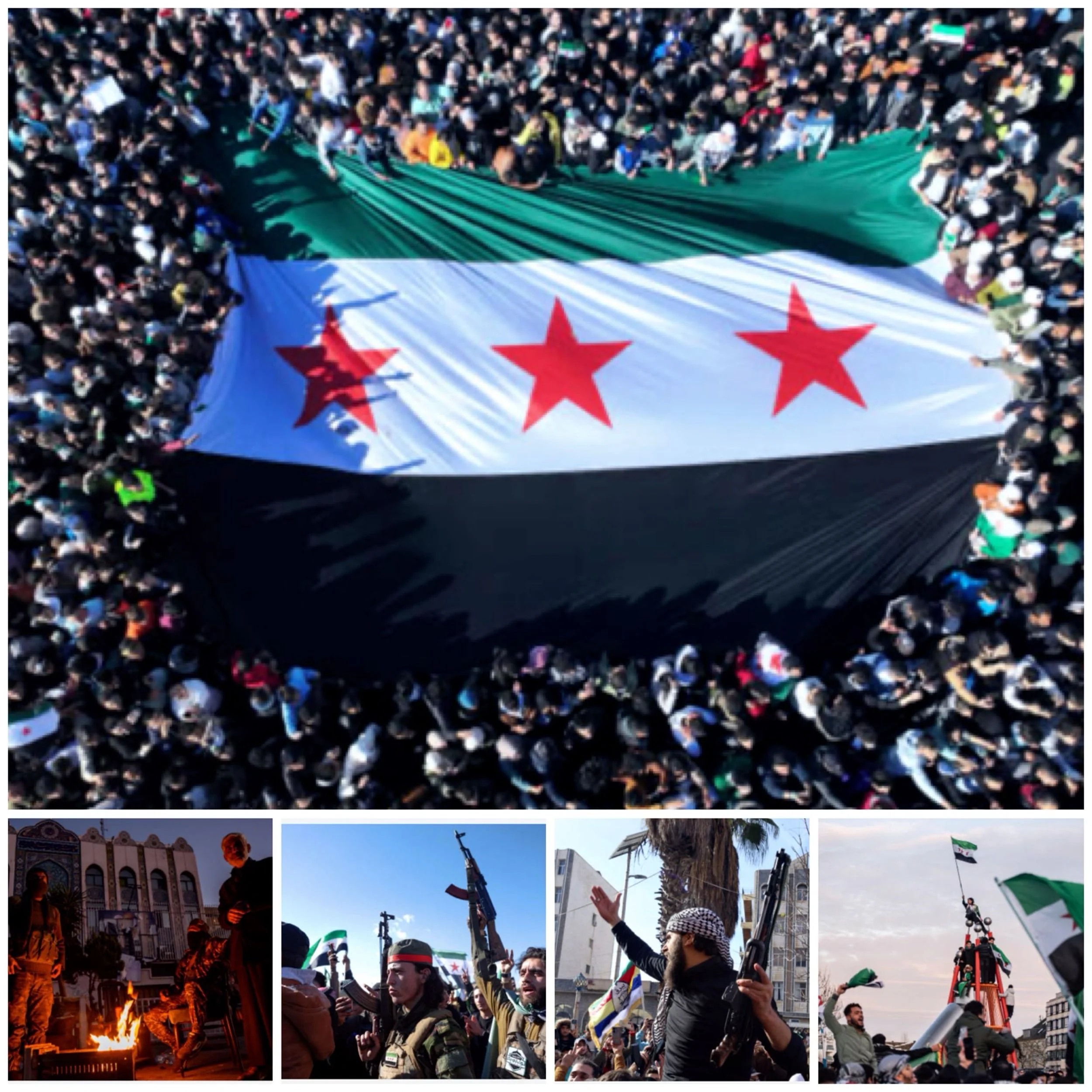 What groups of Sunni and Shai rebels are involved in Syria