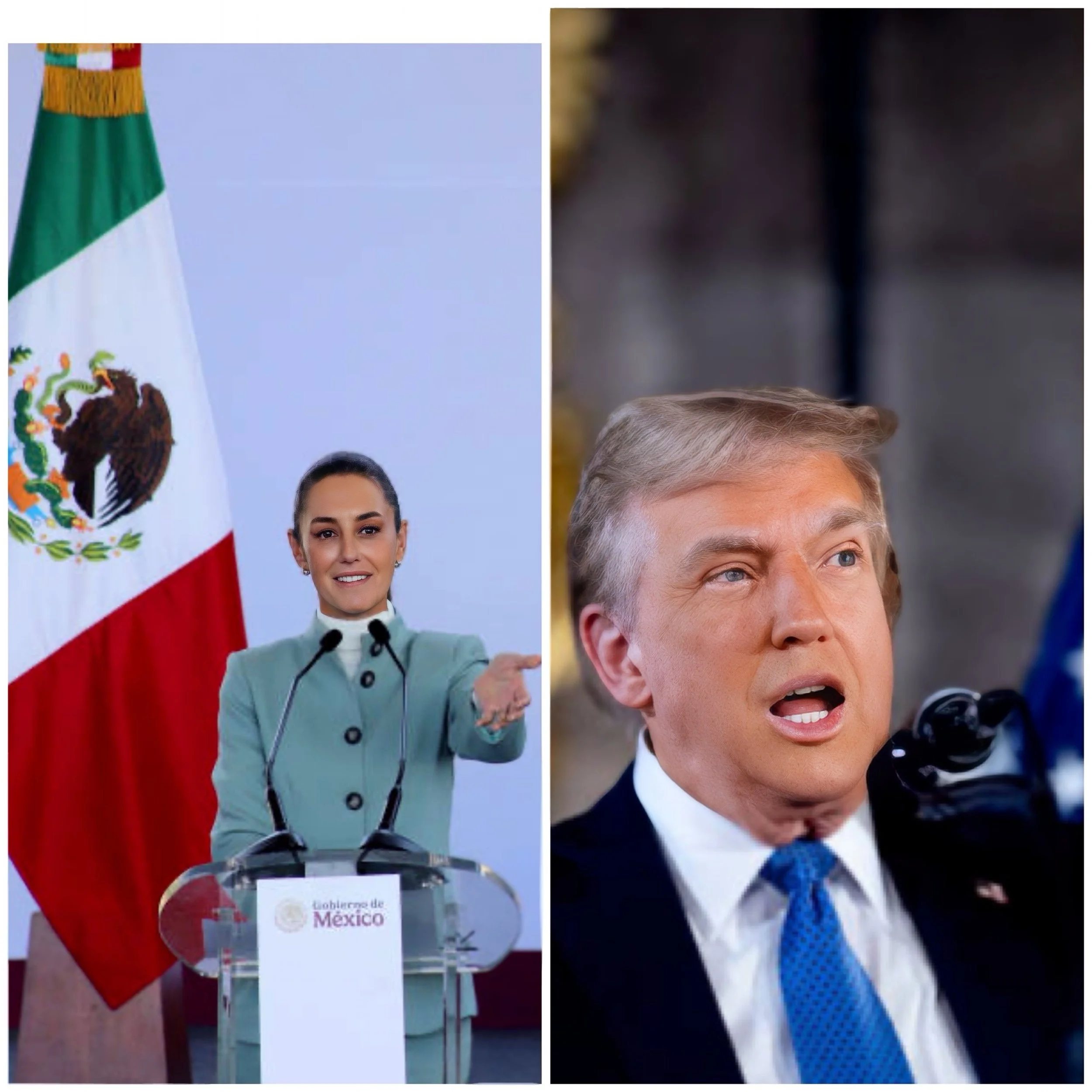 Trumps threatens Claudia- Mexican President - Diplomacy - Changing times 