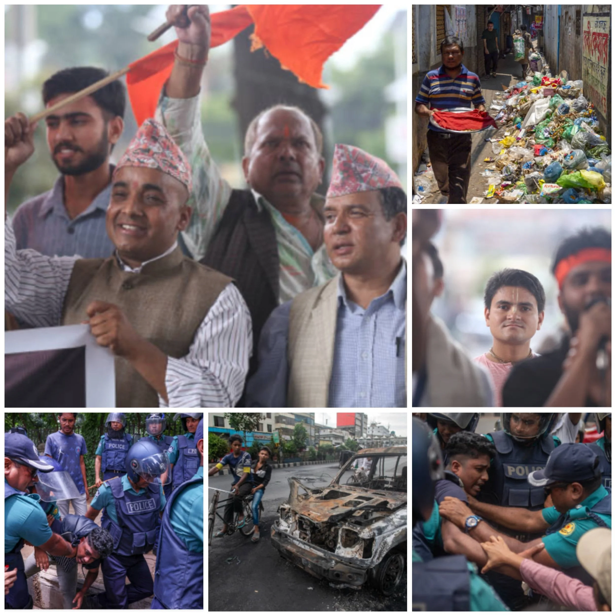 Chaos in Bangladesh - ethnic violence 