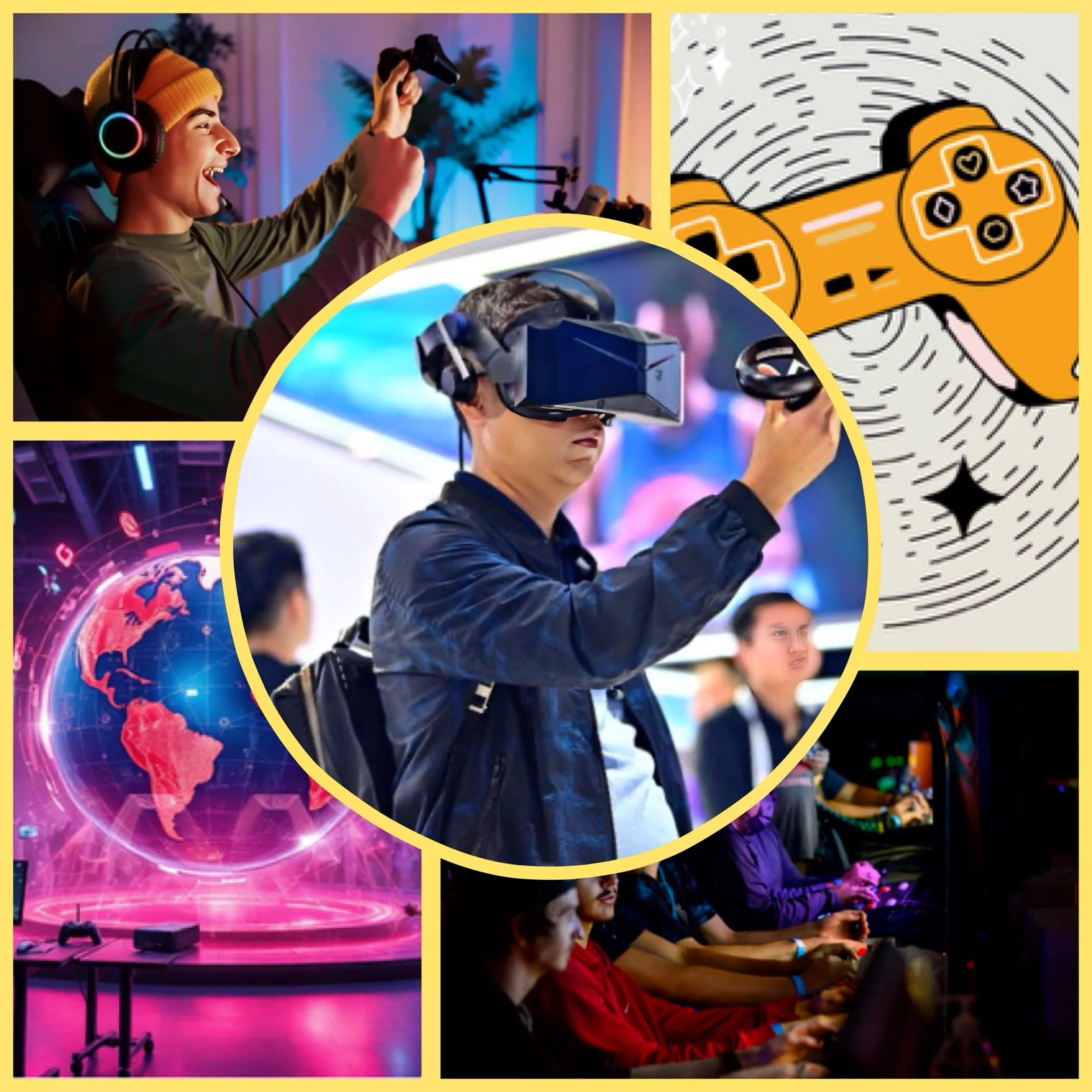 What and size and latest advancement in gaming technology? 