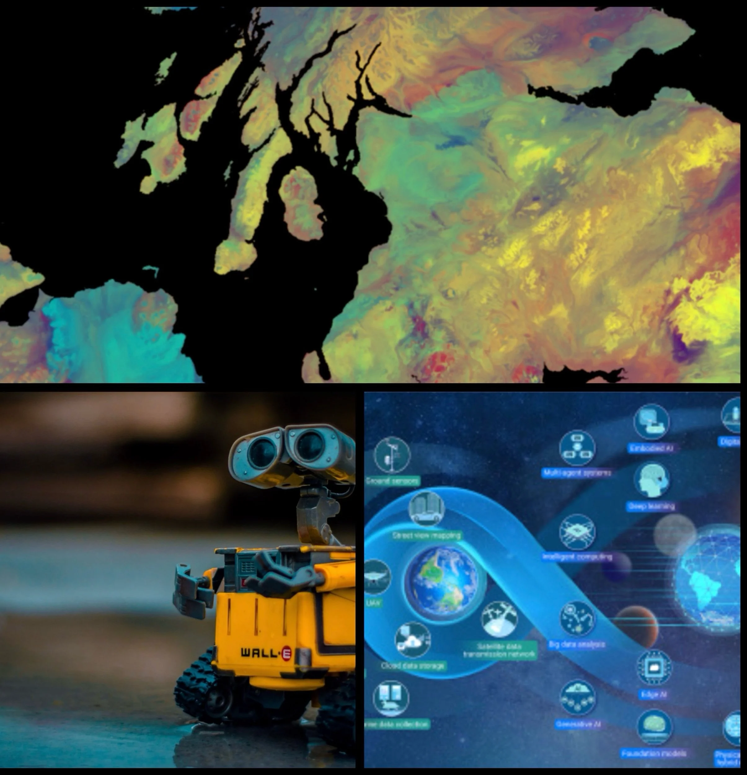 What specific patterns can AI identify in geological data