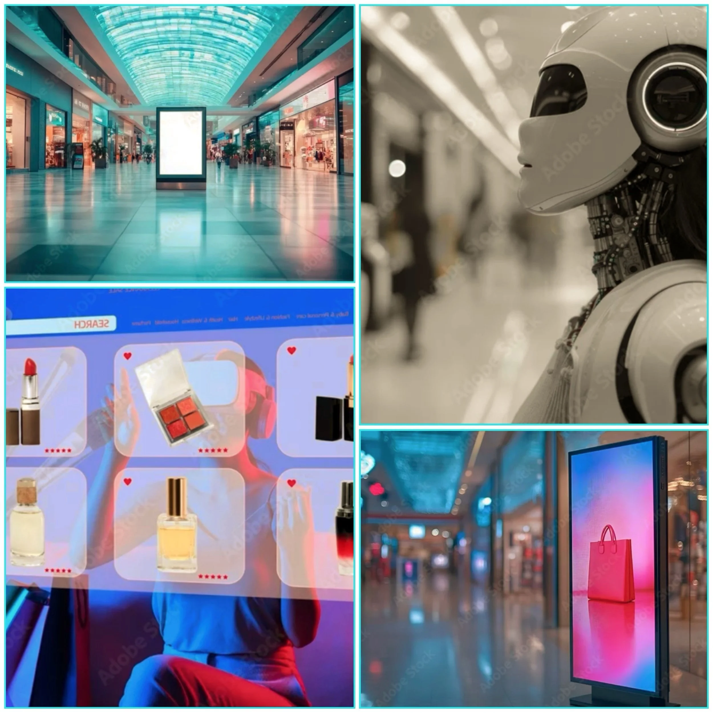 What new types of businesses might we see in malls by 2050