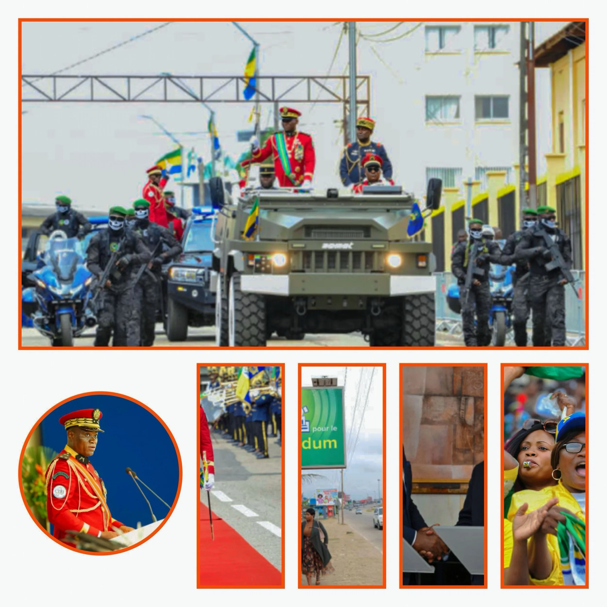 What are the main challenges facing Gabon's transition to democracy
