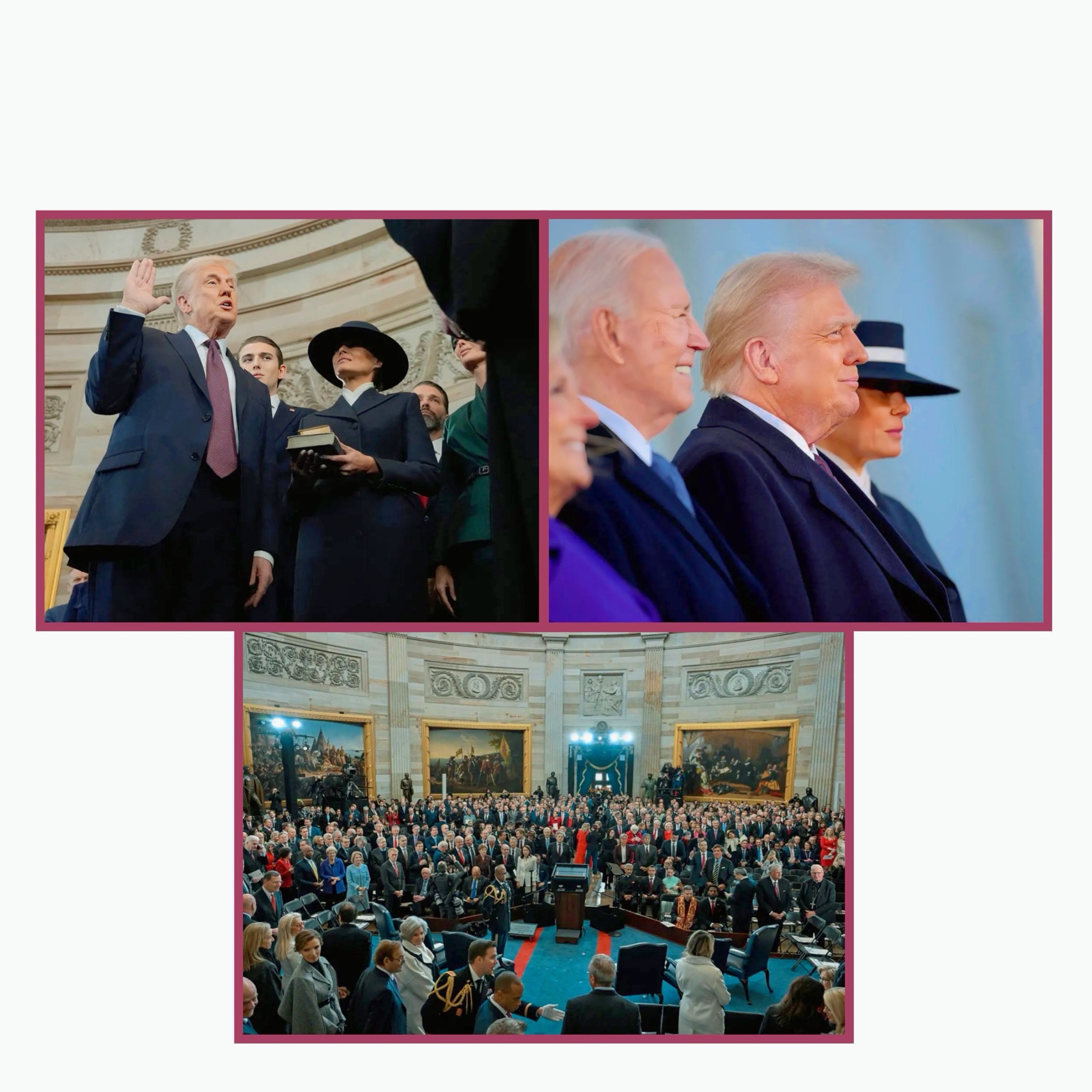 What were the main criticisms of Trump's inaugural address