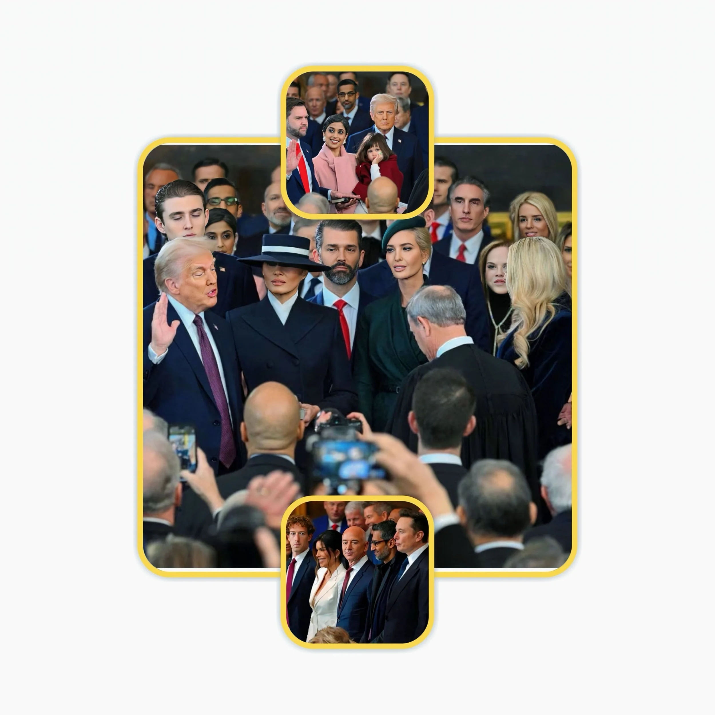 How did Trump's inaugural address address economic issues