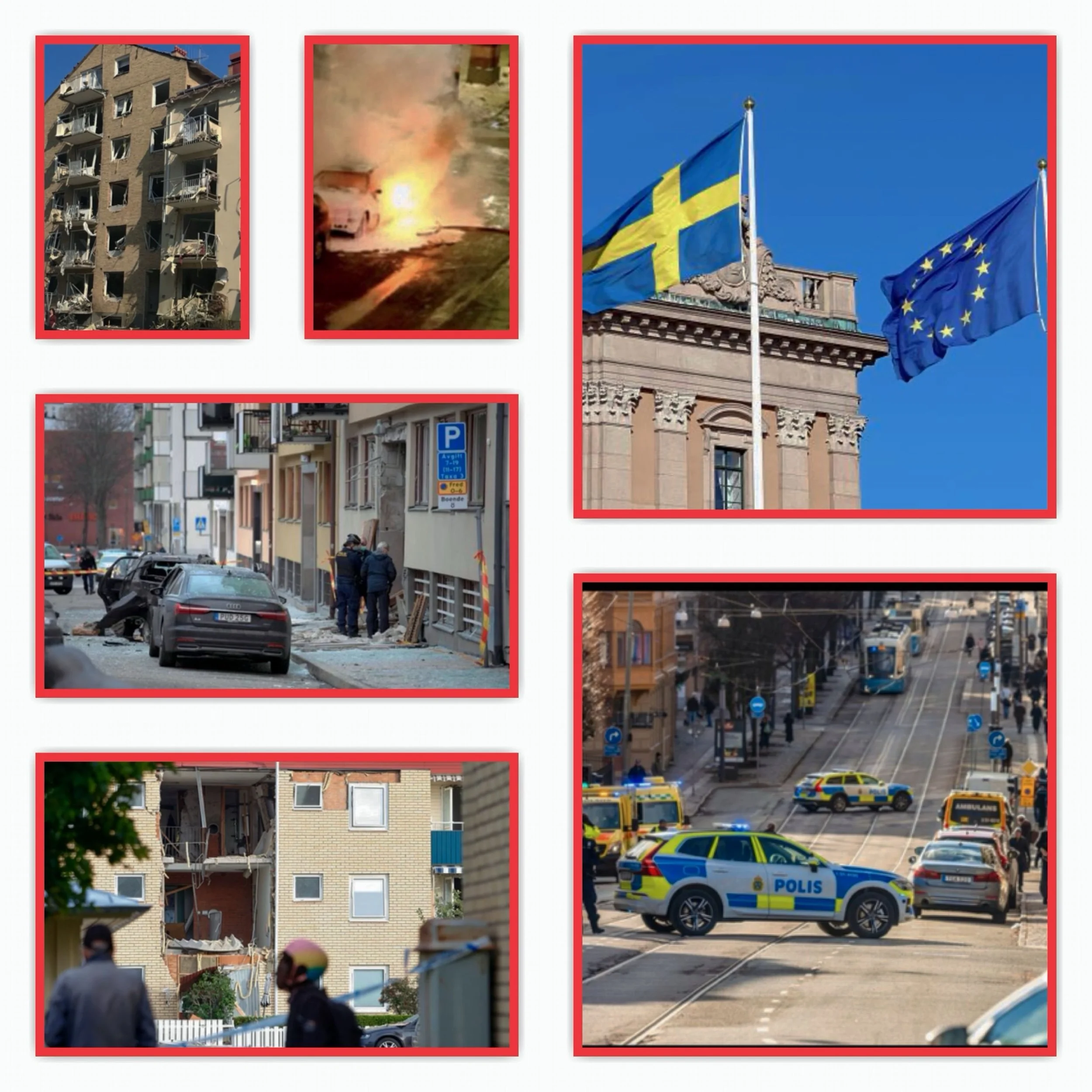 Sweden flood of bomb attacks in 2025 