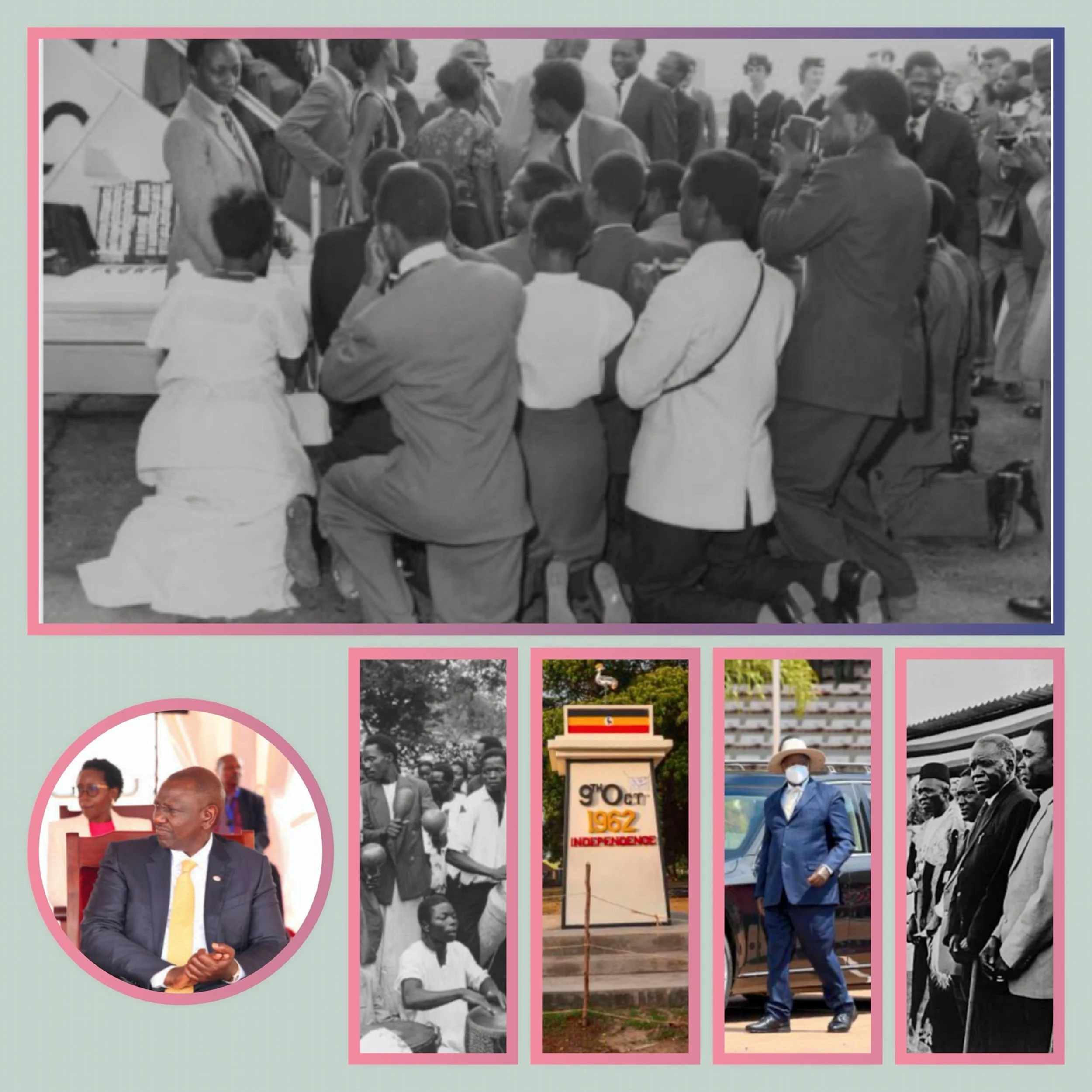 What were the main events leading to Uganda's independence