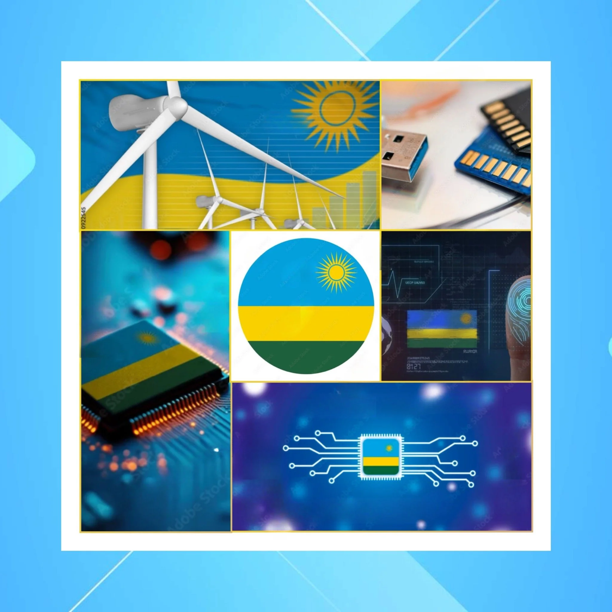 How are districts in Rwanda performing in terms of digital literacy