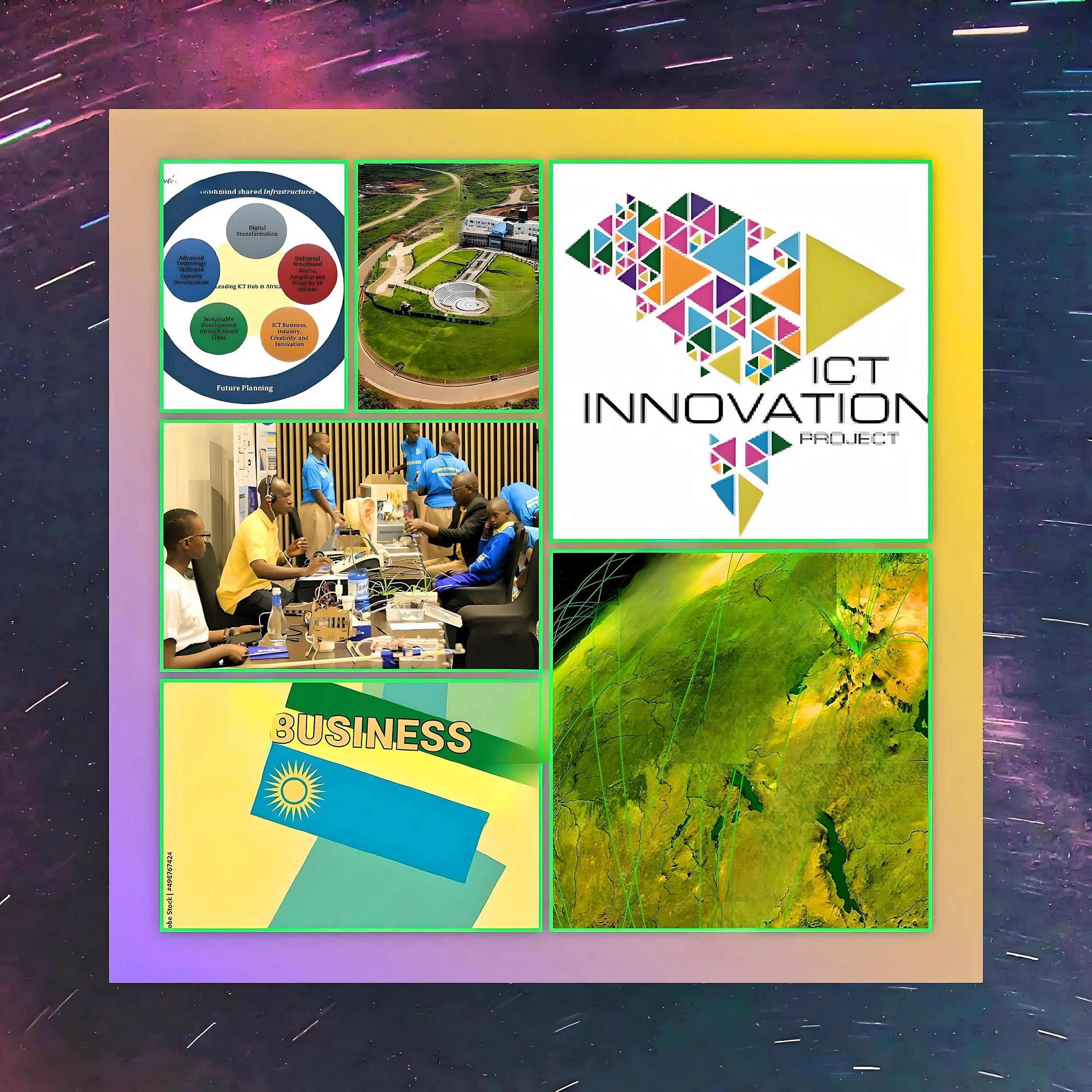 What specific projects are included in the budget for energy and ICT development