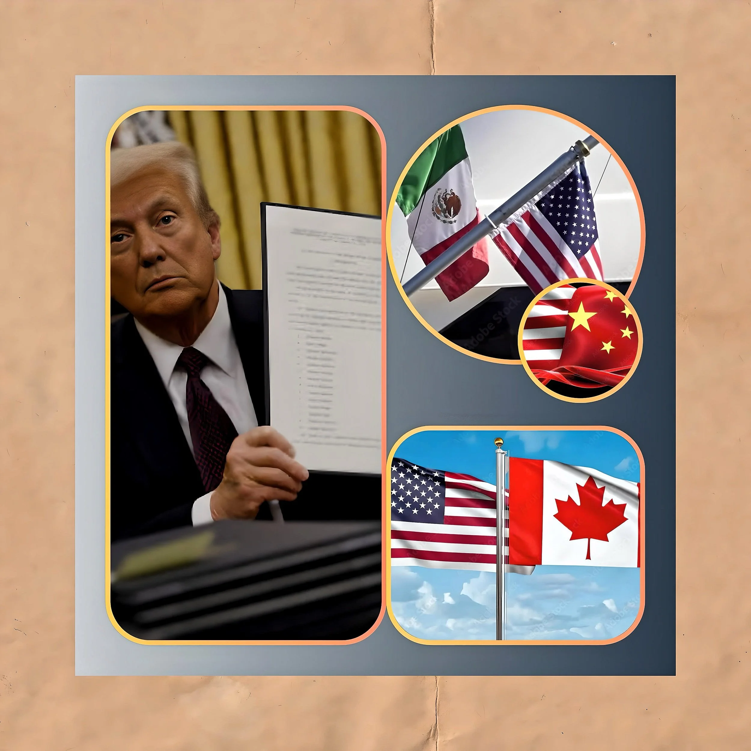 Trumps launches tariff train to Canada , Mexico and China