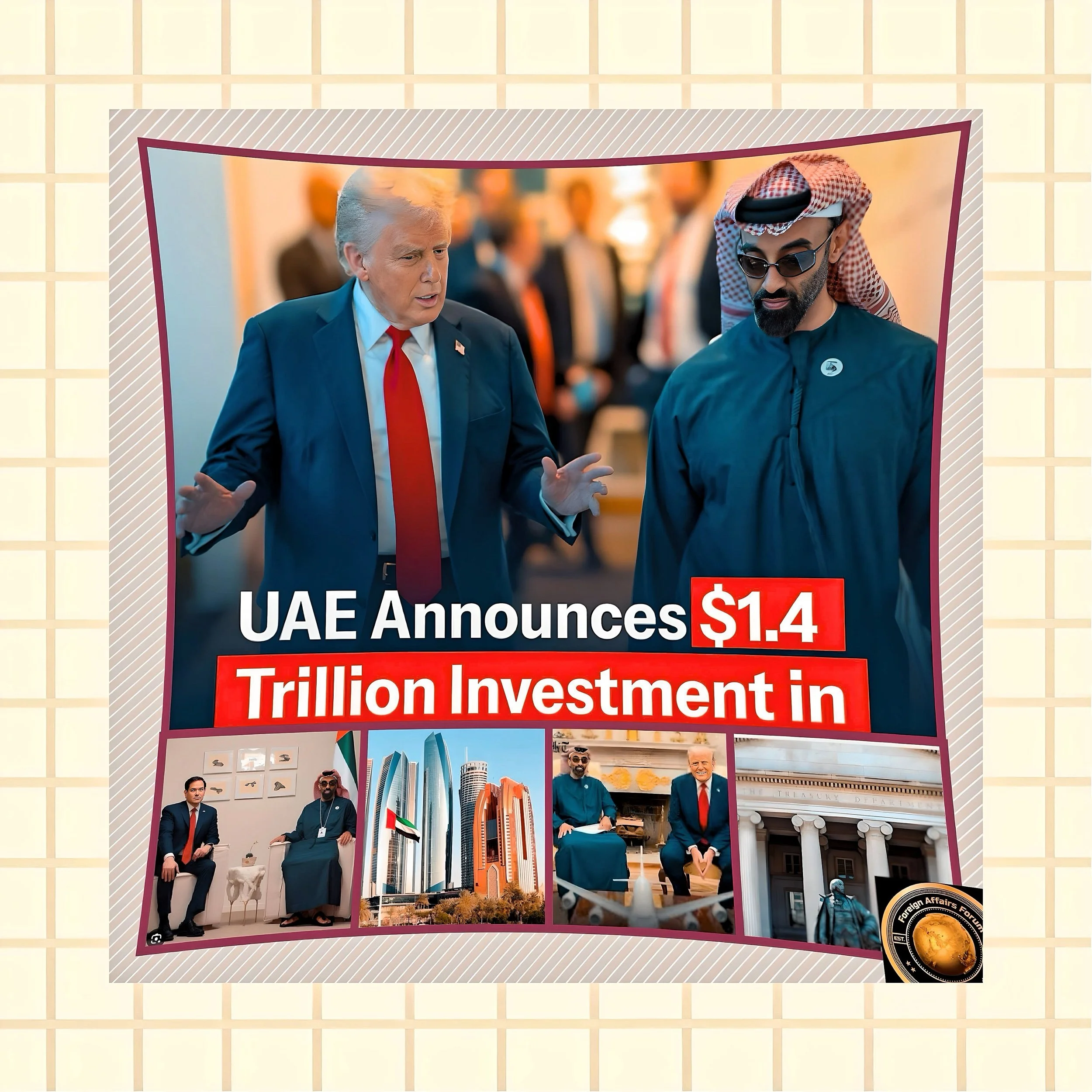 UAE’s $1.4 Trillion Investment in the United States: Strategic Motivations and Sectoral Priorities