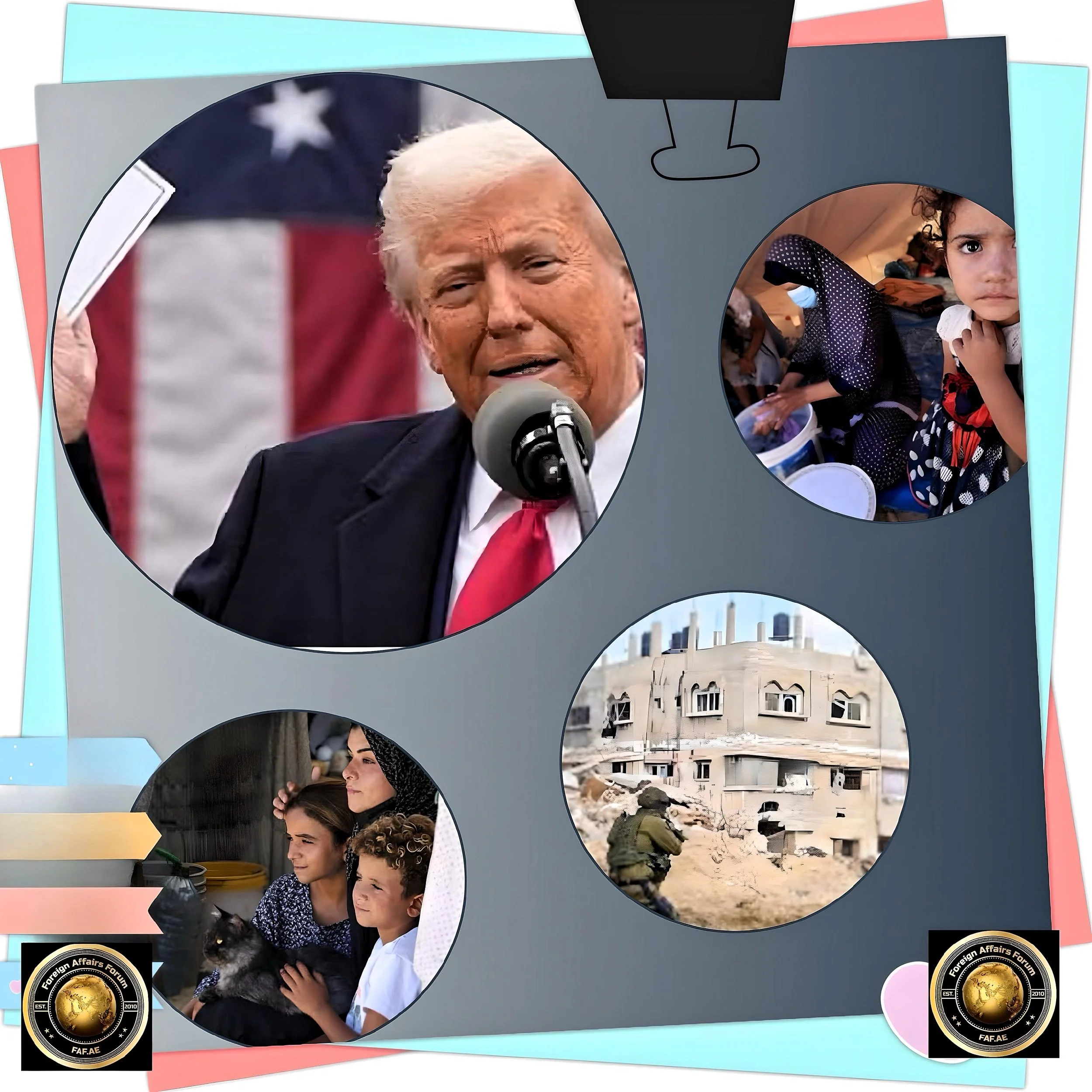 Trump’s Tariffs and Israel’s Gaza Campaign: Competing Global Attention in 2025