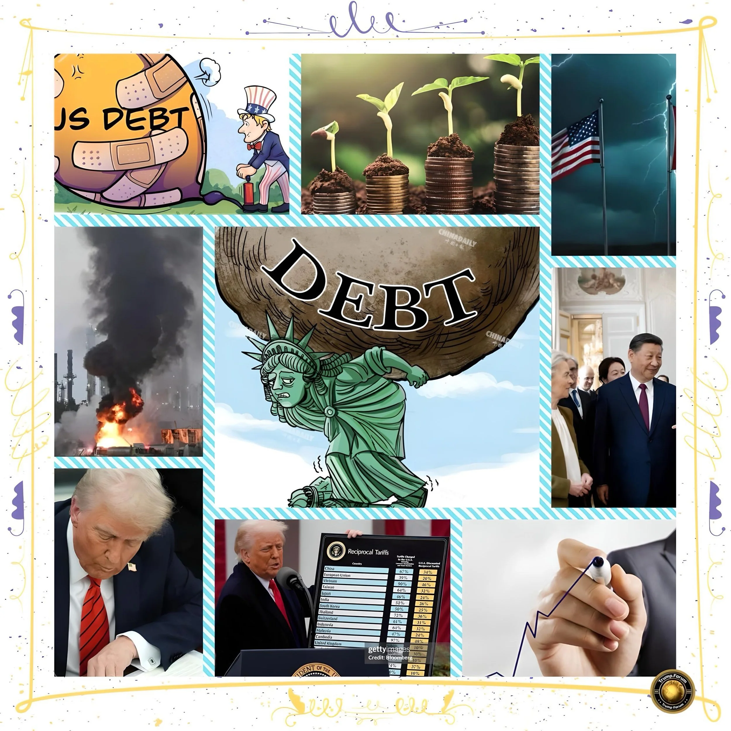 Impact of Trump’s Tariff Regime on U.S. Revenue, Growth, and Debt