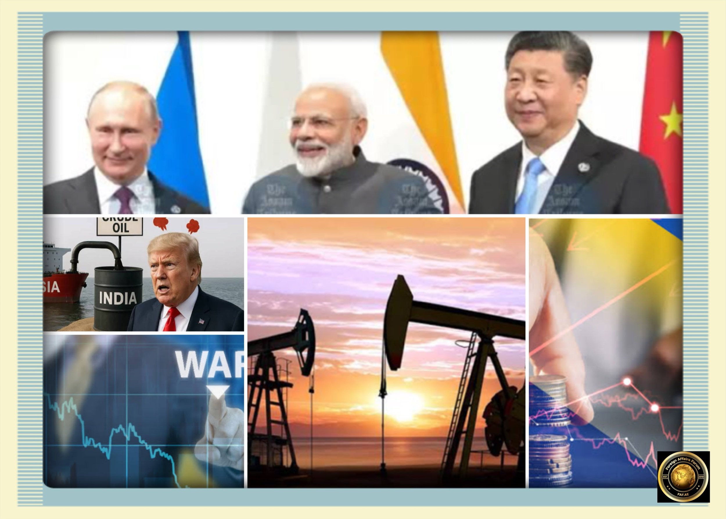 Geoeconomic Disruptions: Analyzing the Worldwide Repercussions of an India-China-Russian Oil Embargo