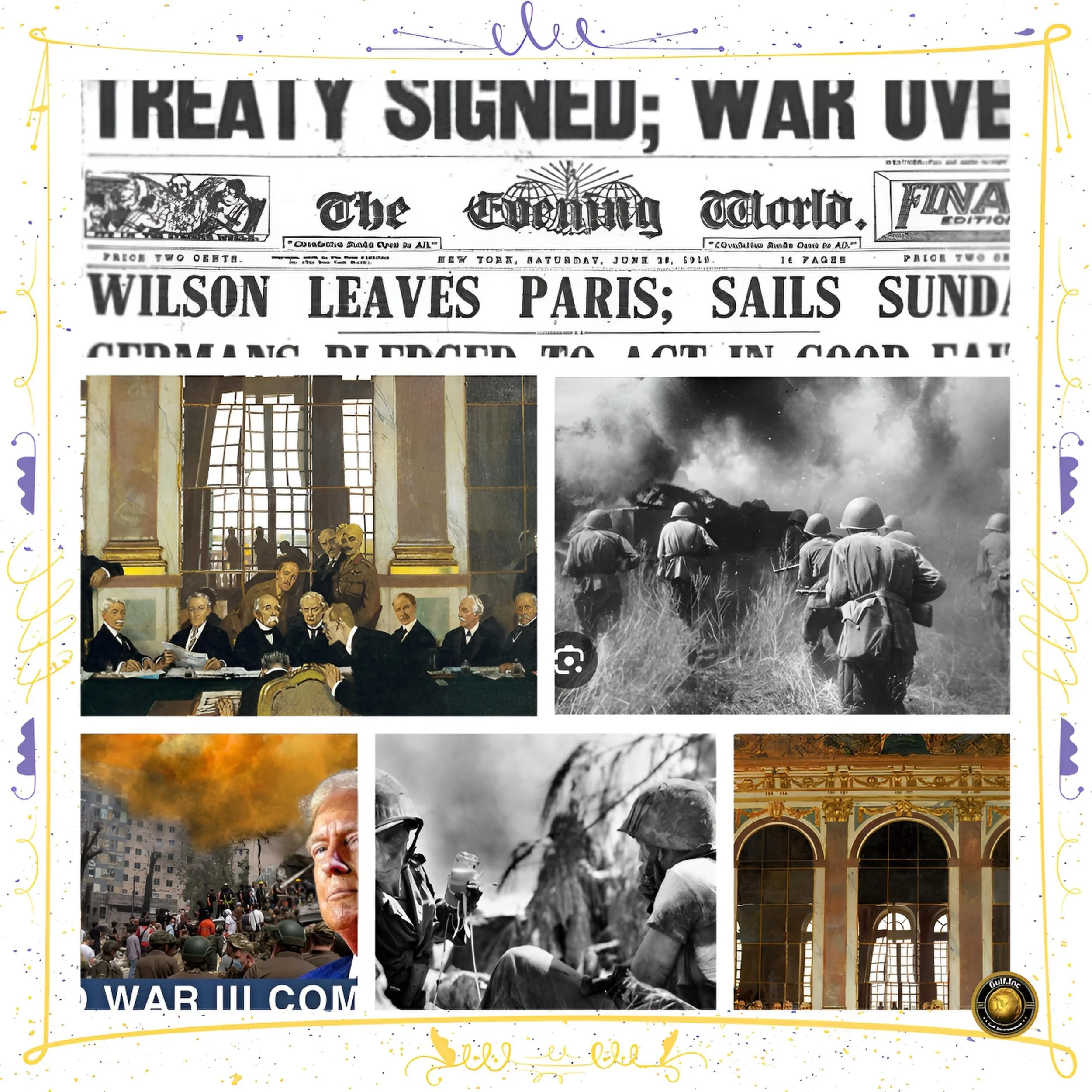 Major Events Leading to World War II and Contemporary Warnings of World War III