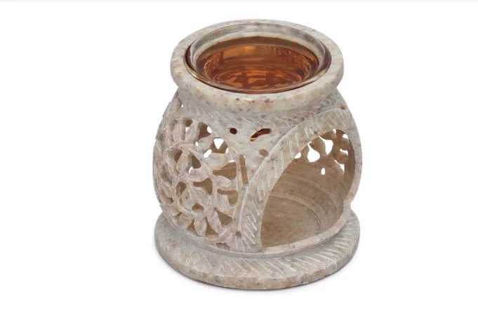 IVORY SOAPSTONE SCENTED OIL & TART WARMER