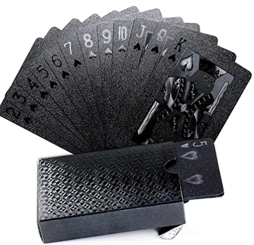 Waterproof Black Playing Cards