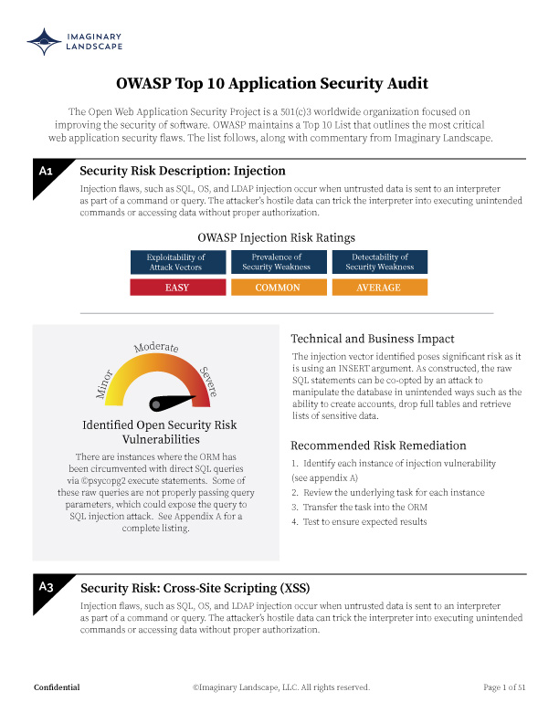 Security Audit Sample Report