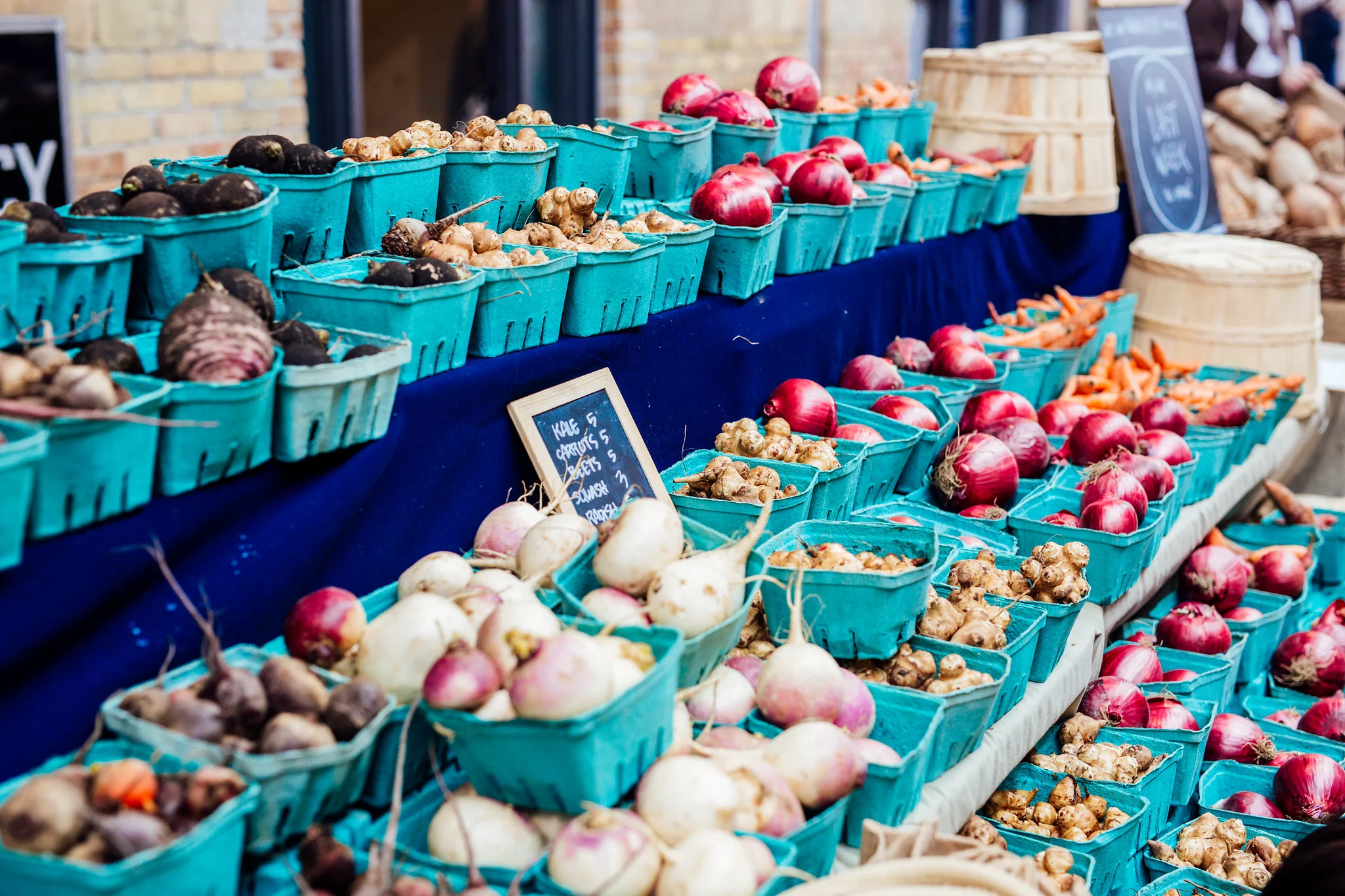 Location: The Wychwood Barns Farmers' Market in Toronto, Canada