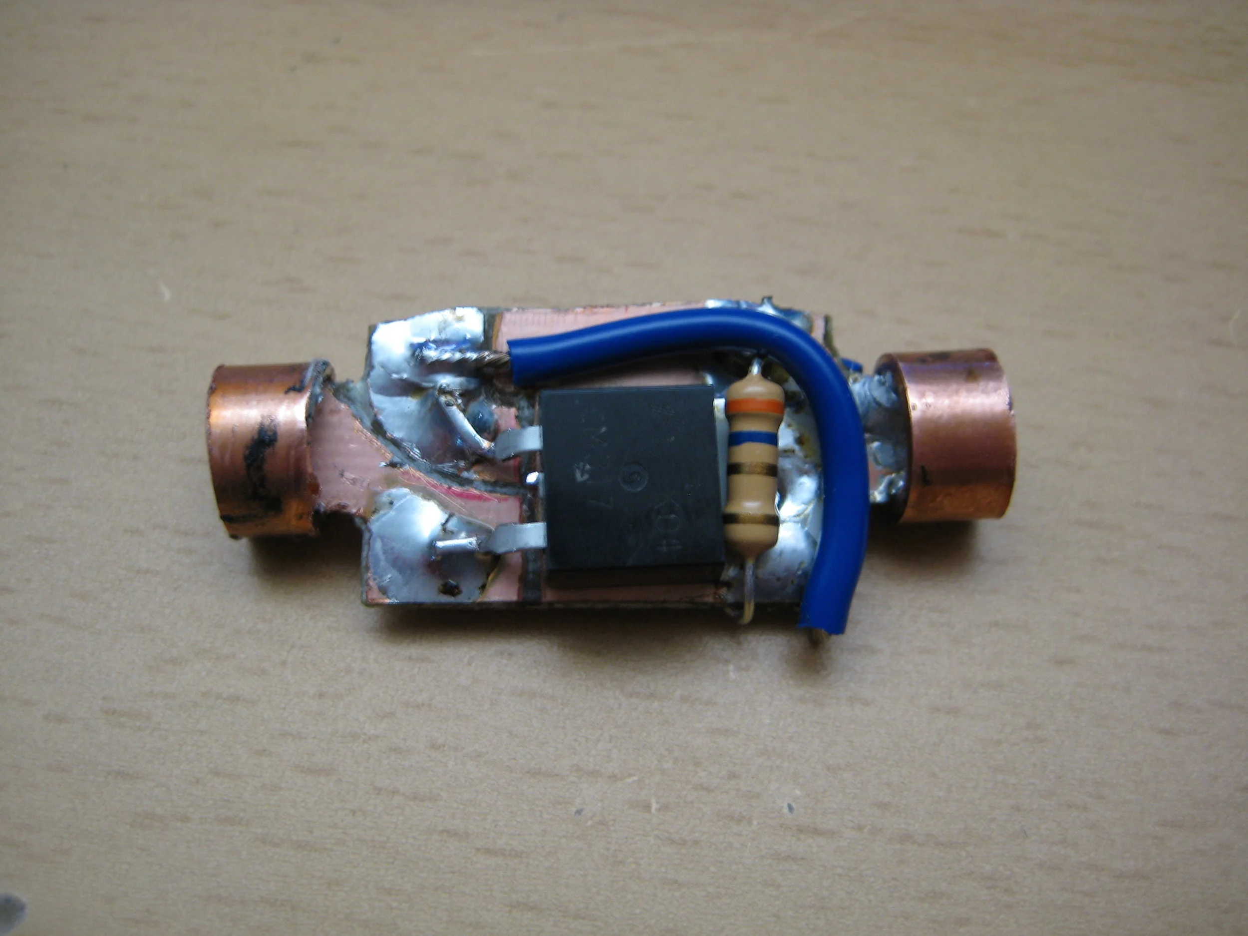 Proof of concept, LM317 used as constant current driver.