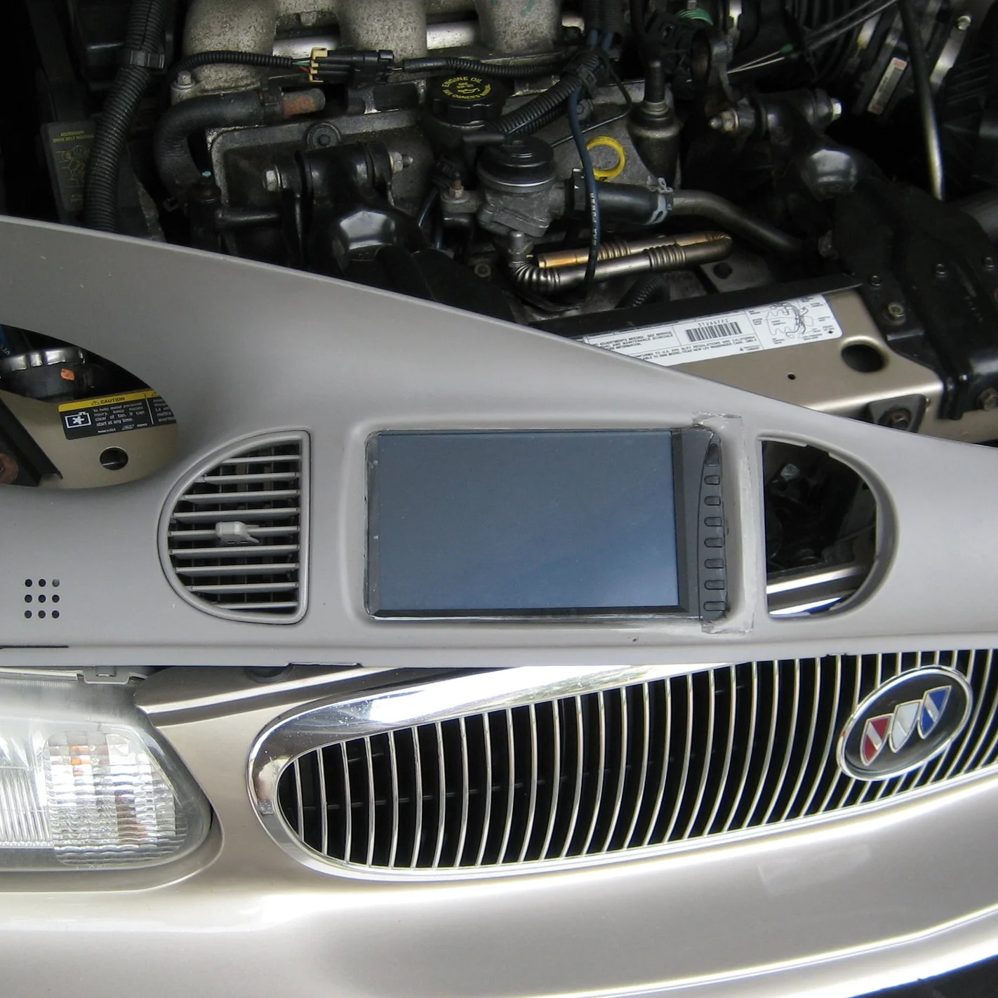 Touchscreen installed