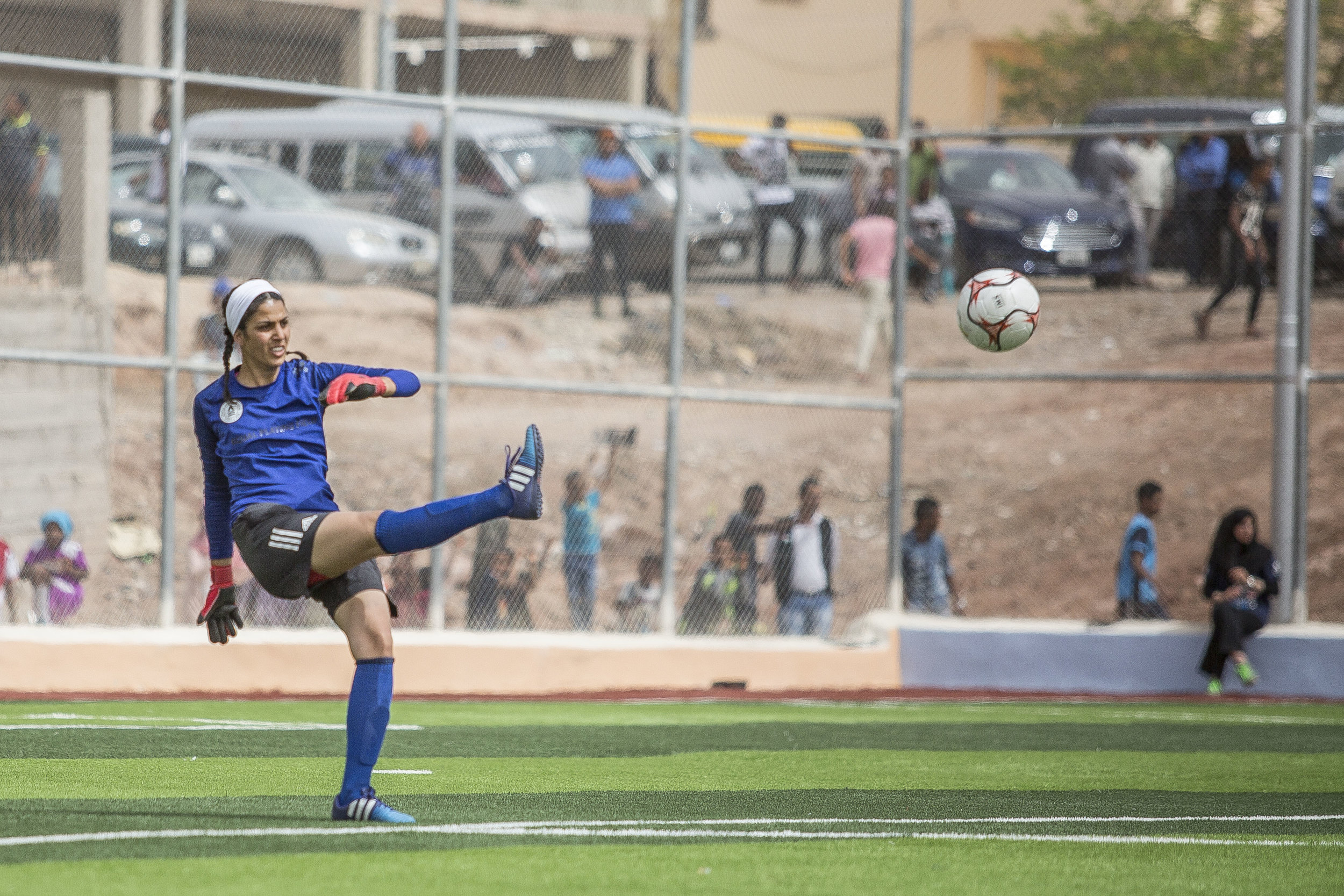 Maryana Awni Haddad, Jordan goalkick.jpg