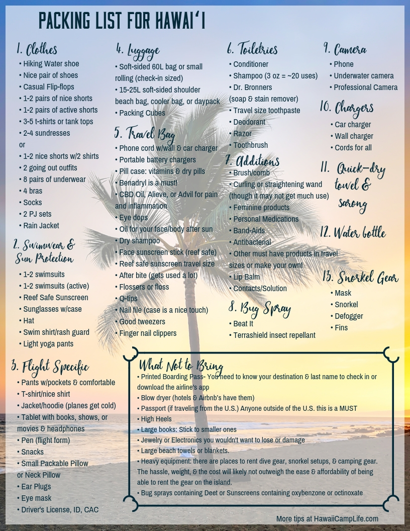 things-you-must-pack-for-hawaii-plus-pretty-printable-packing-checklist