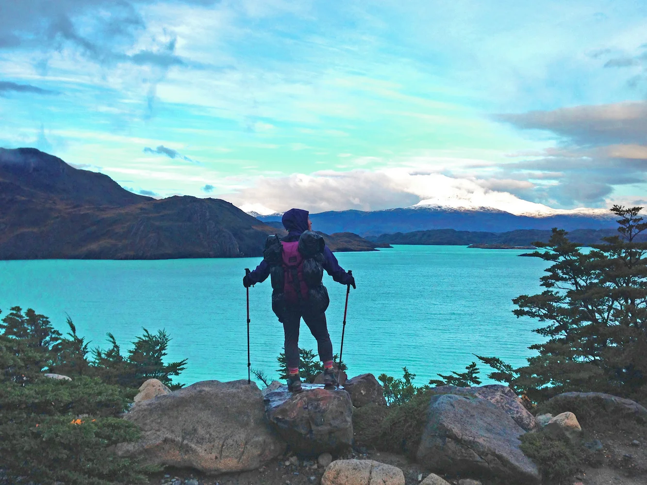 Tamara hiking in Patagonia