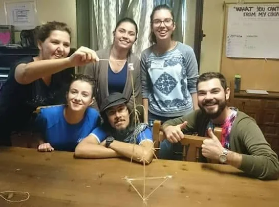 Albertina en su formación a la llegada en Ávila