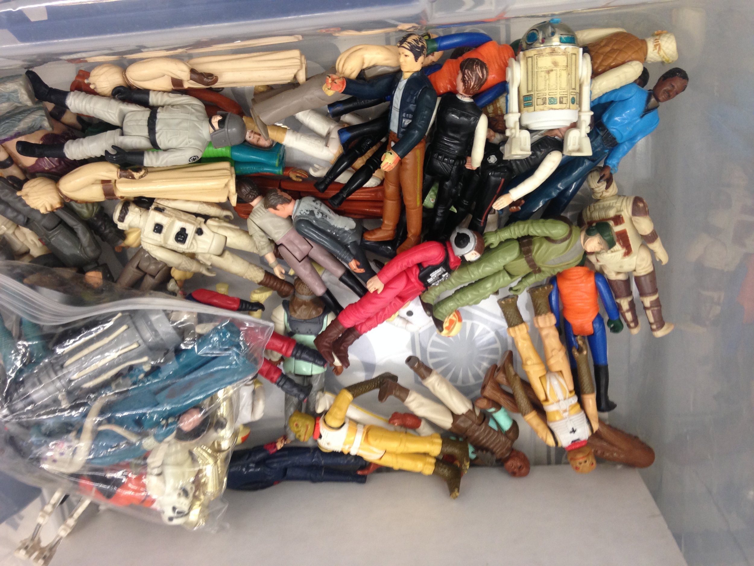 The rare Frosted Tips Han among the Bossks and some Tusken Raiders