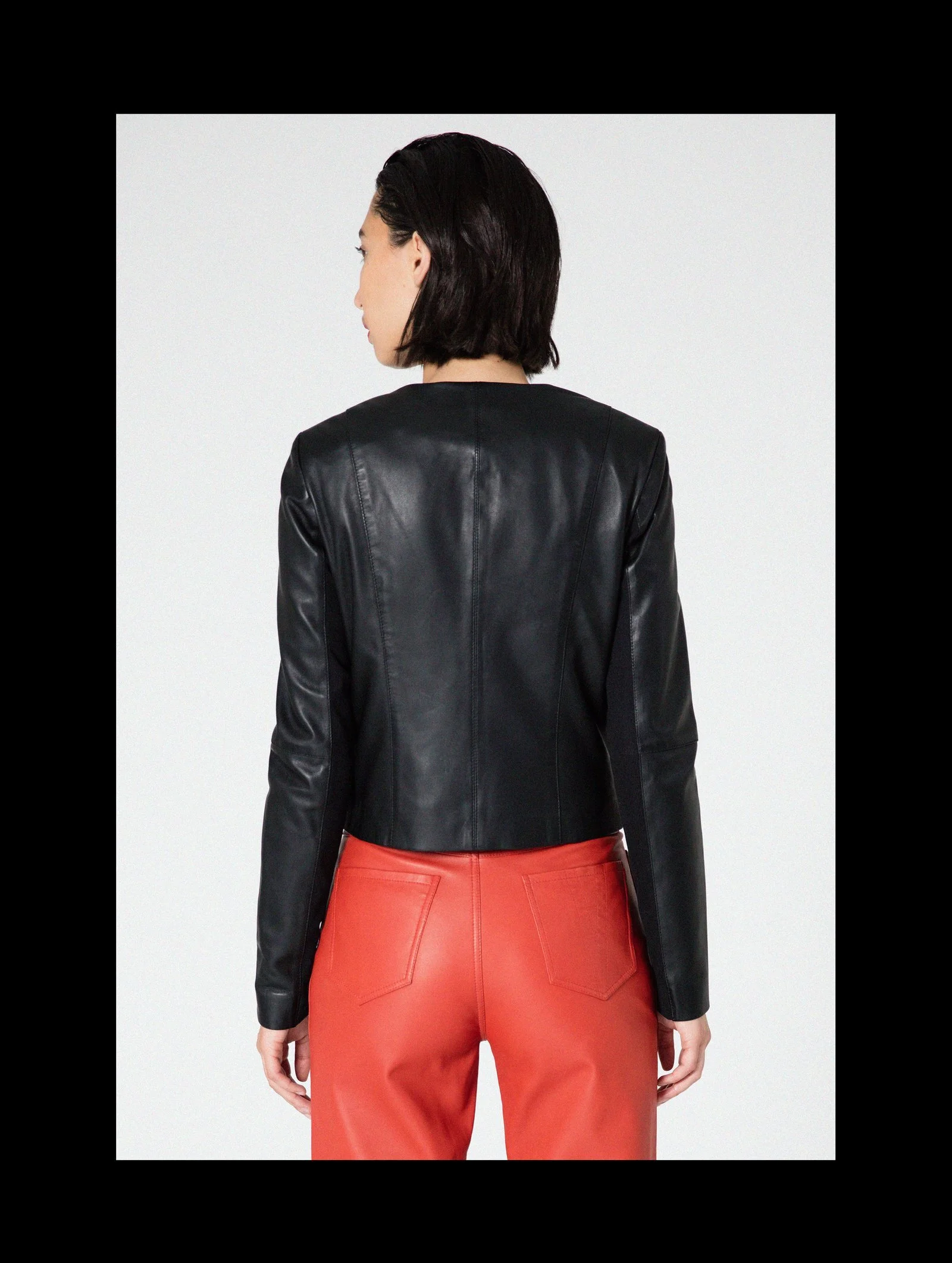 veda dali leather jacket