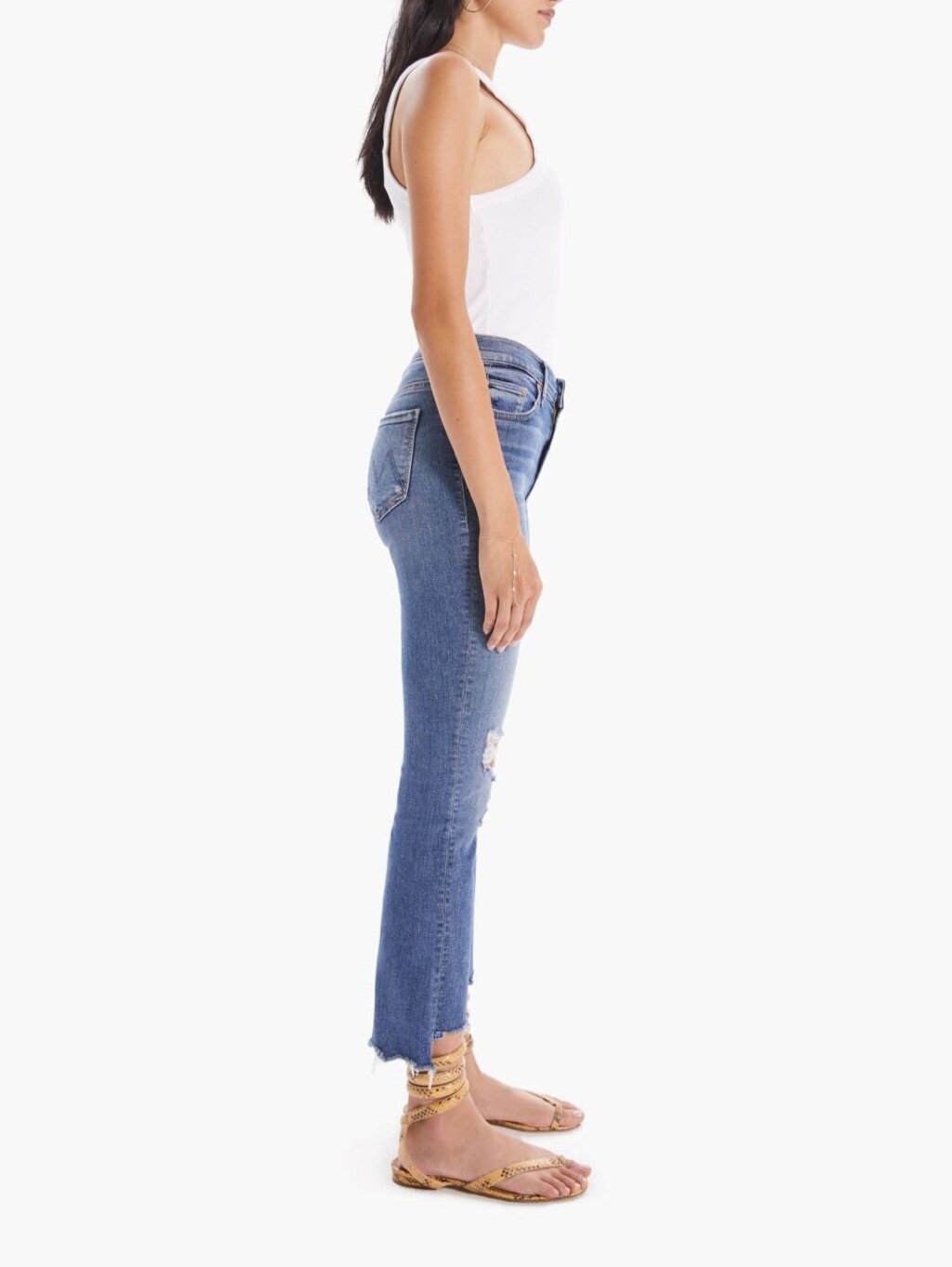 Shop Mother Denim Insider Crop Step 